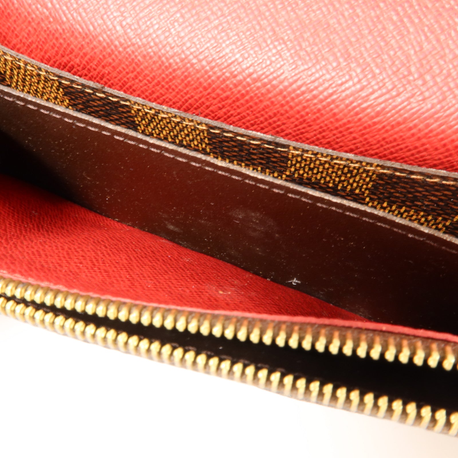 LOUIS VUITTON Damier Portefeuille Emilie Long Wallet金扣長錢包
