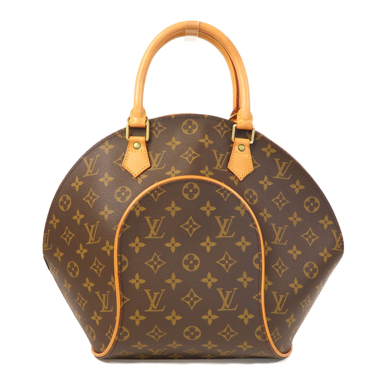 LOUIS VUITTON 【激減優惠】Monogram Ellipse MM金扣手挽袋啡色