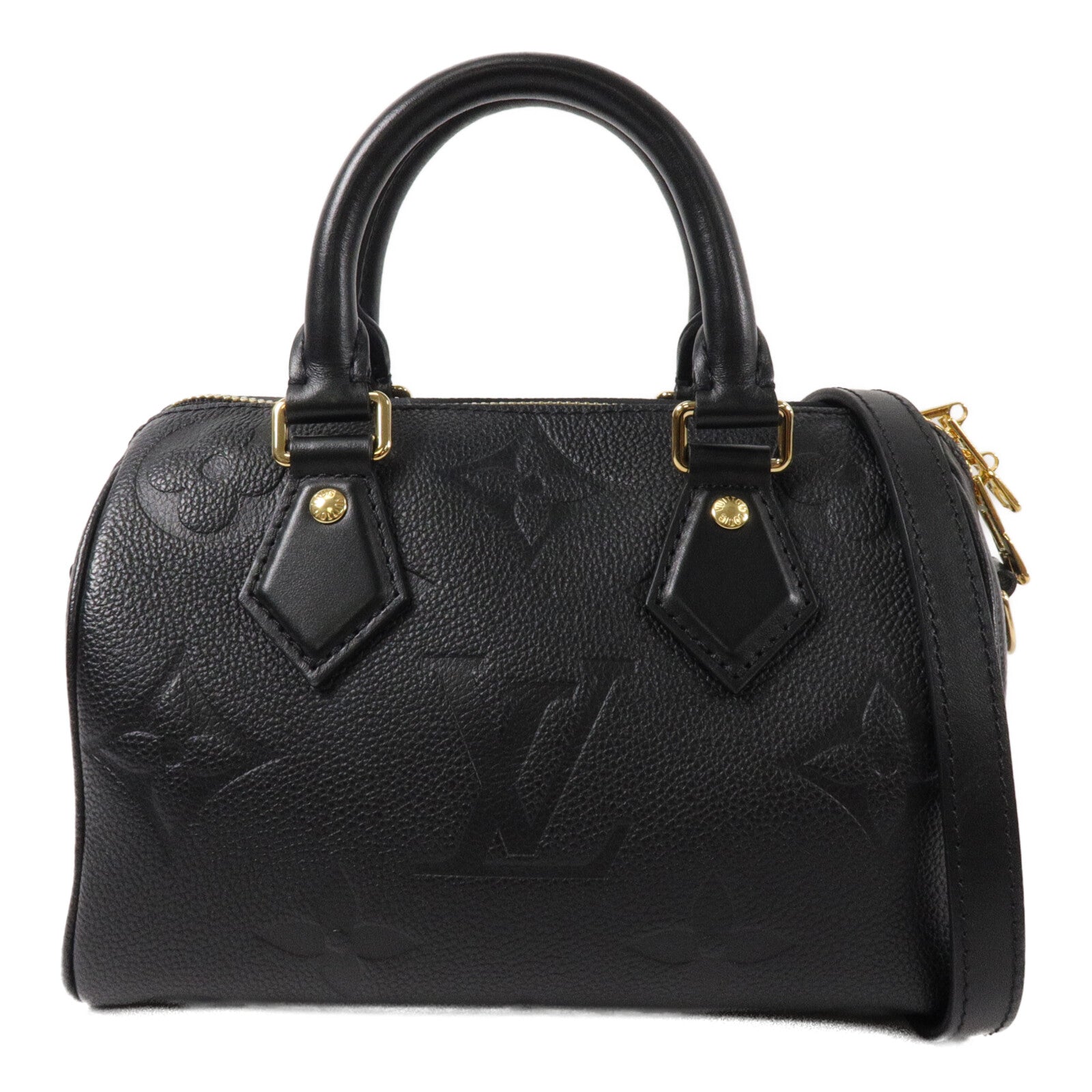 LOUIS VUITTON Monogram Empreinte Speedy Bandouliere 20手挽肩背兩用袋