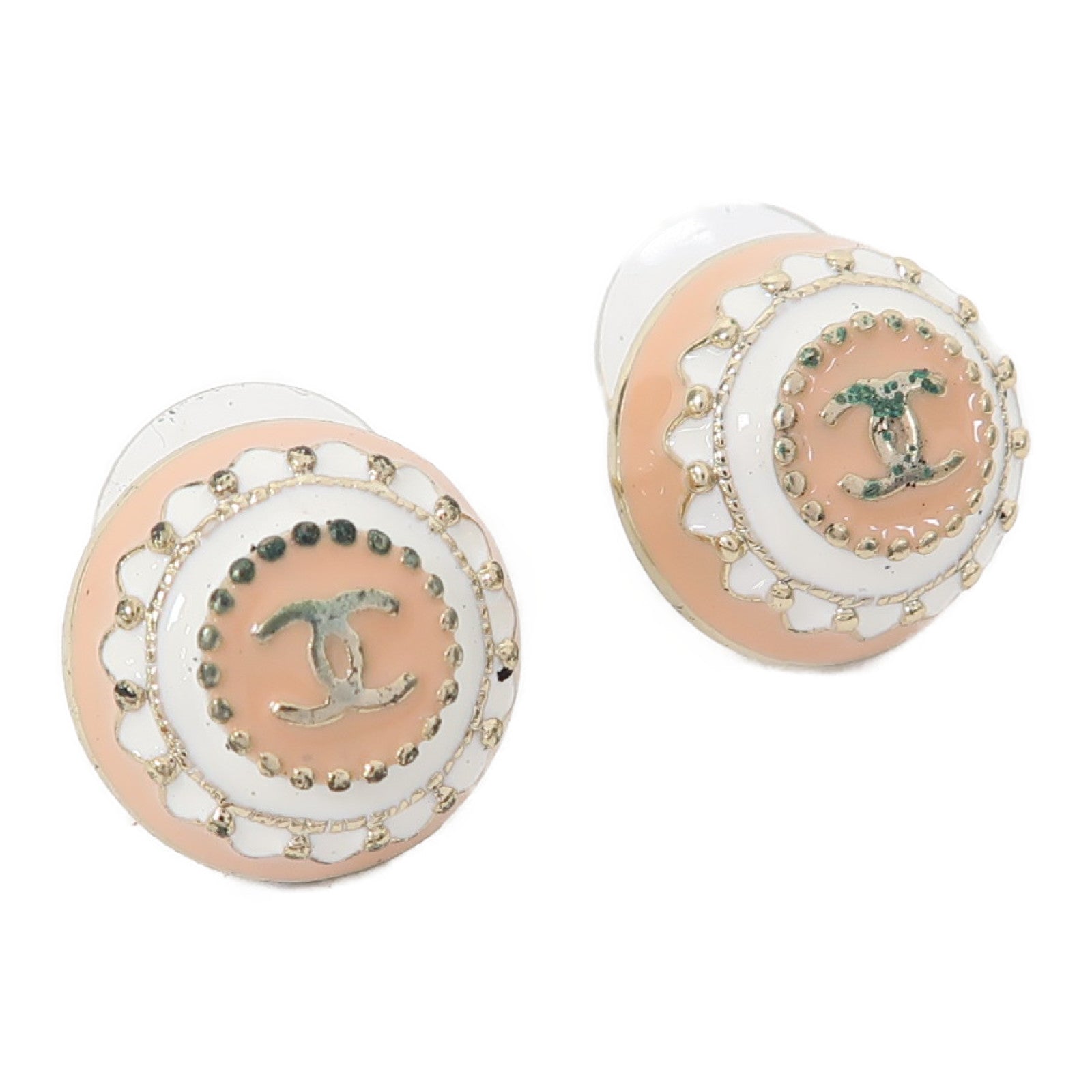 CHANEL 金屬Earrings耳環粉紅色