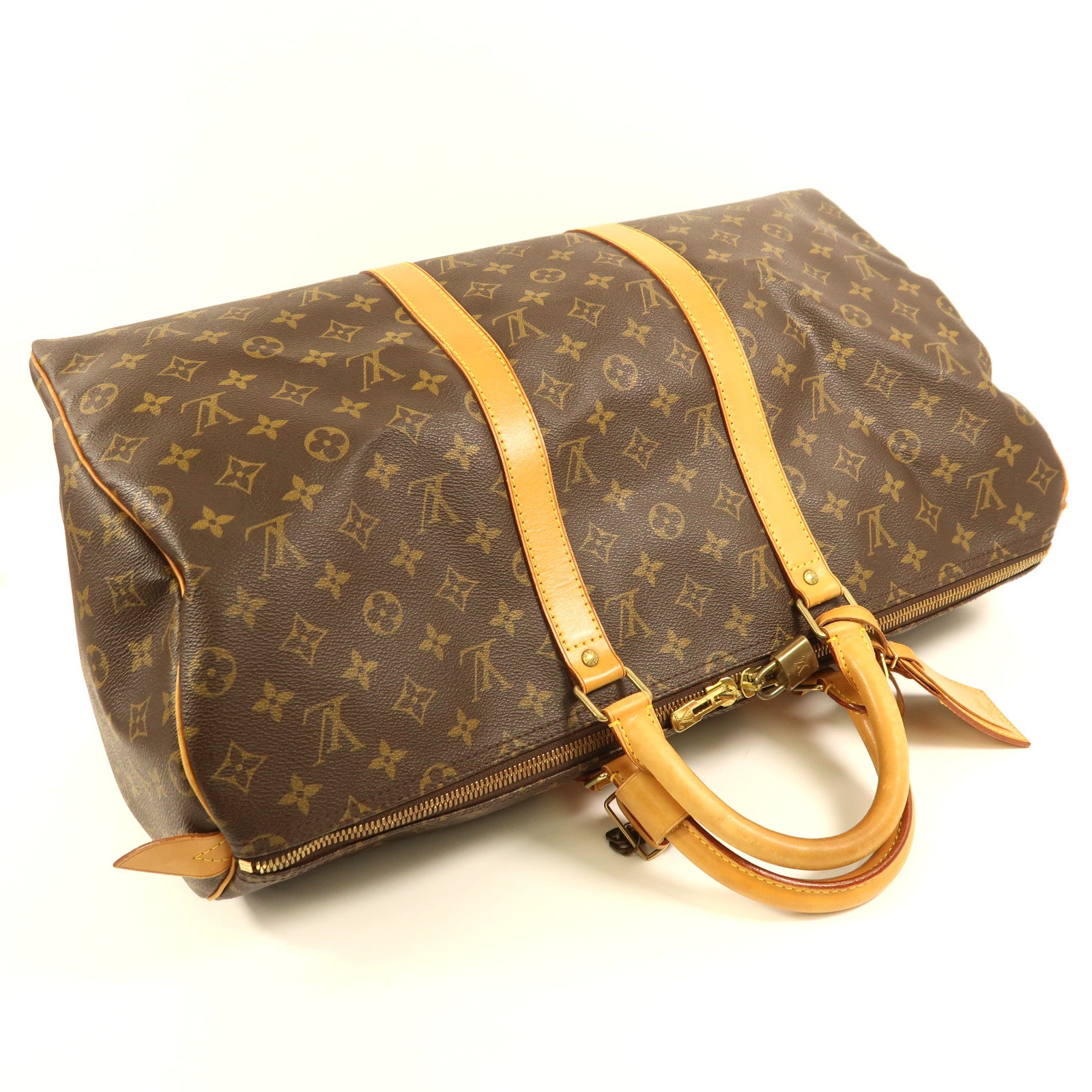 LOUIS VUITTON Monogram Keepall 50金扣手挽袋