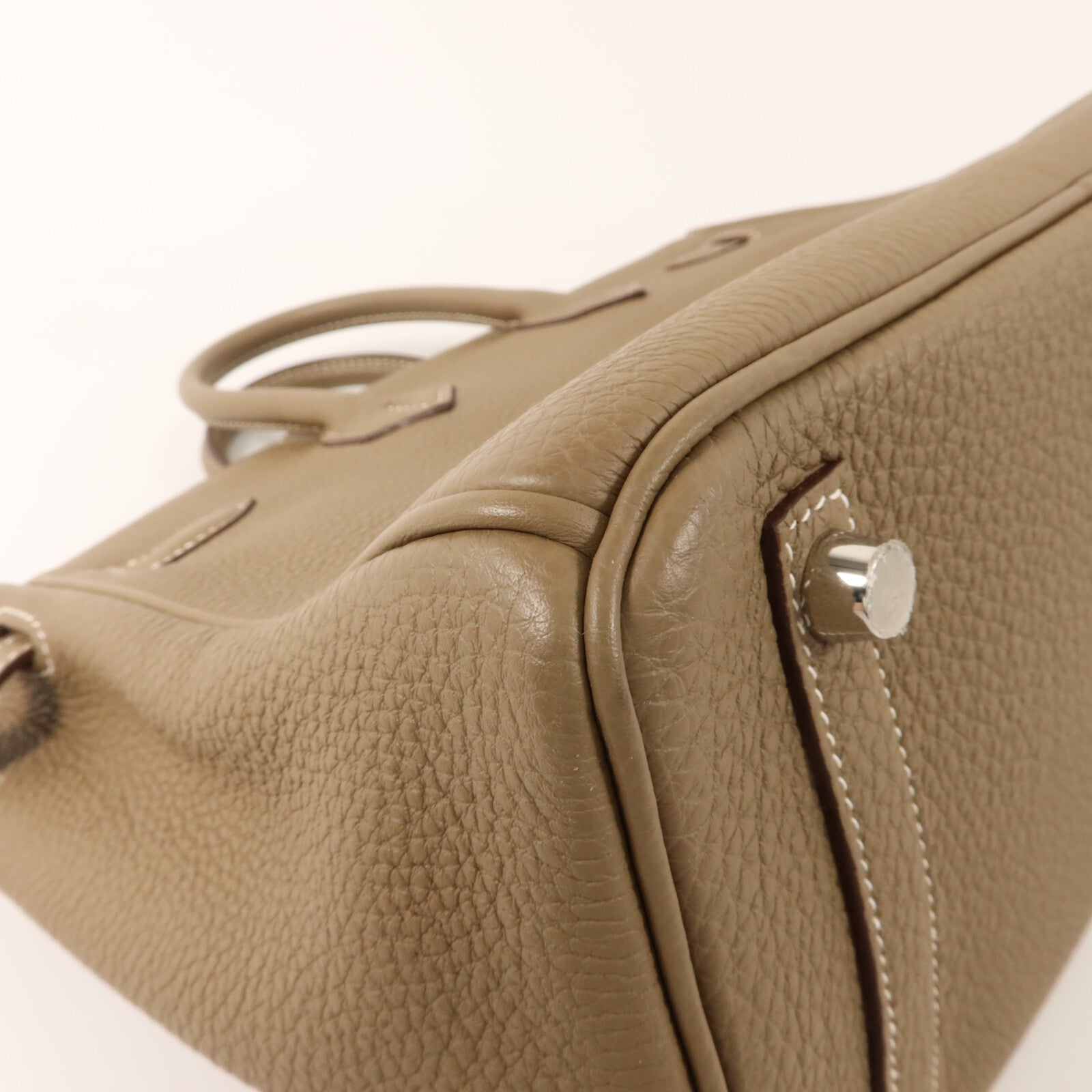 HERMES Togo皮革Birkin 25手挽袋Etoupe