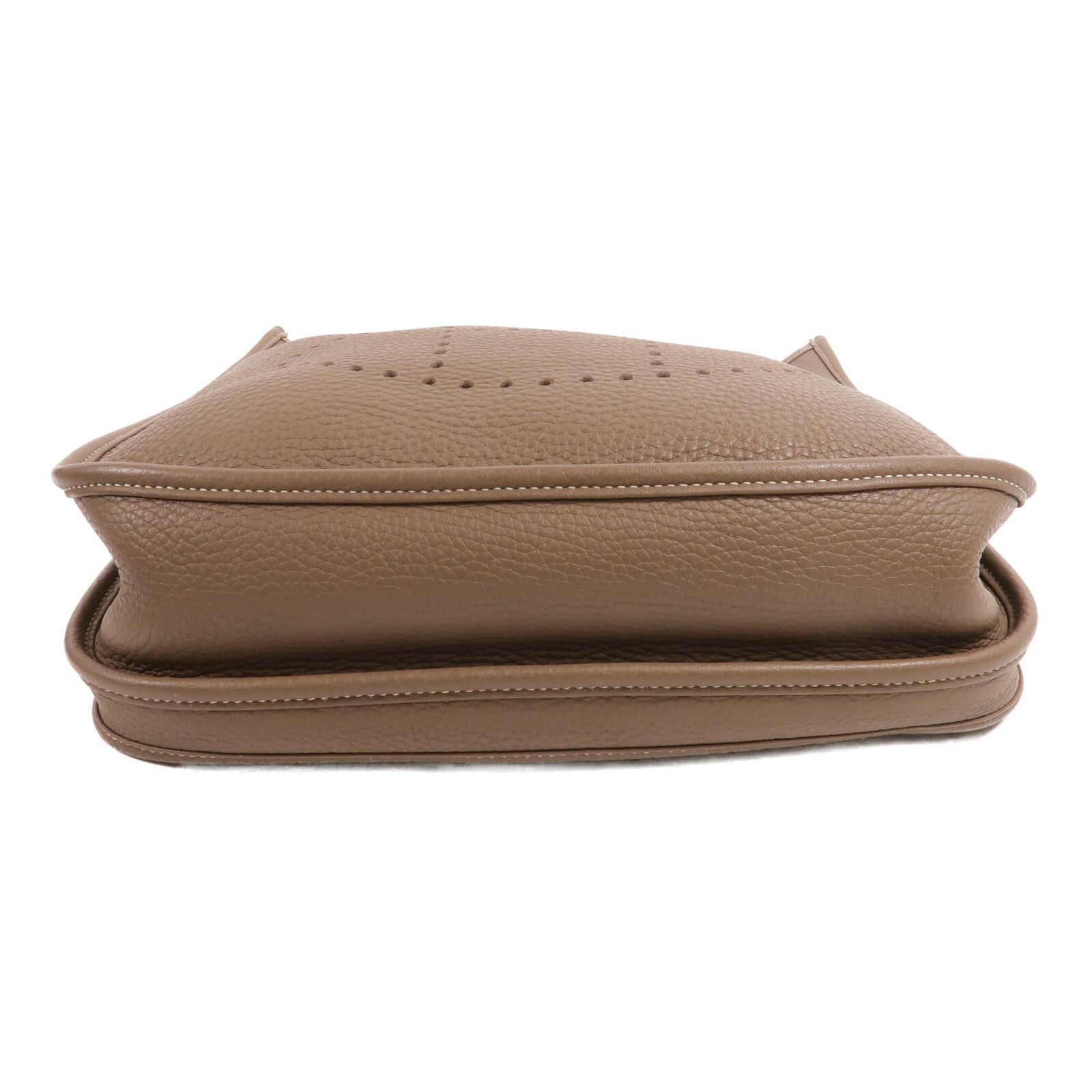 HERMES Clemence皮革Evelyne PM 肩背袋Etoupe