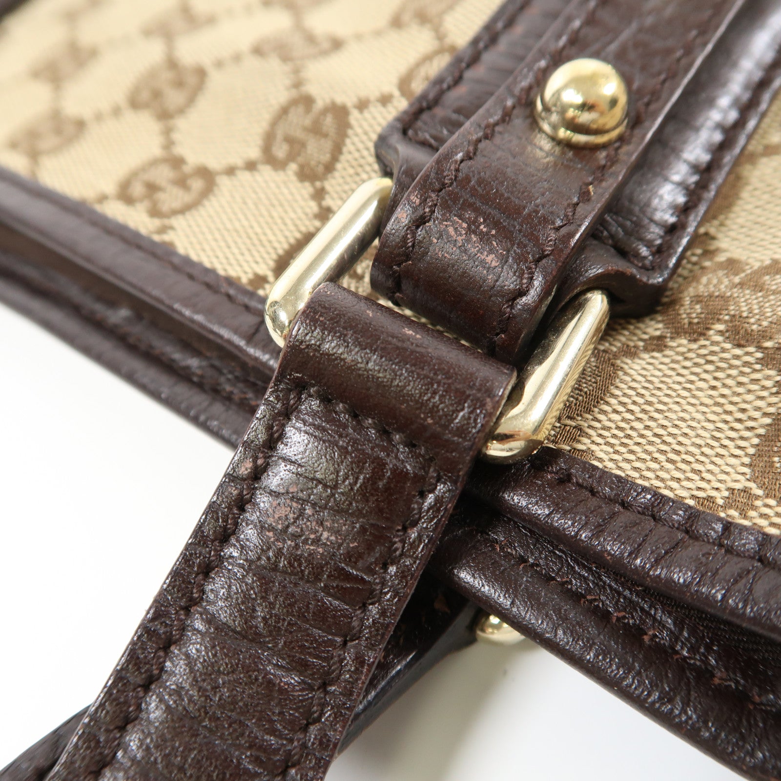 GUCCI 【激減優惠】帆布Shoulder Bag金扣肩背袋