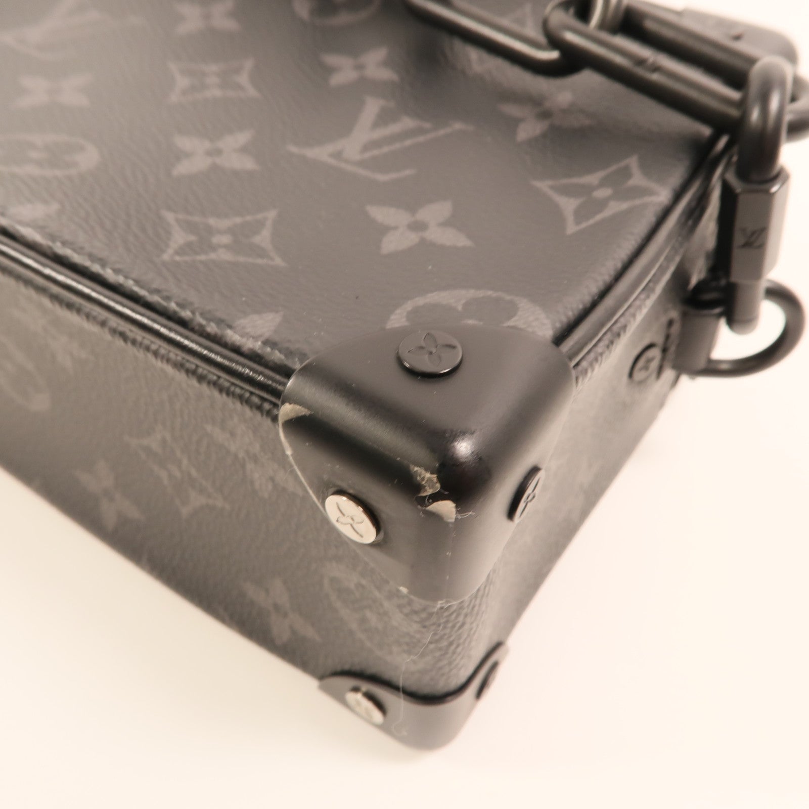 LOUIS VUITTON Monogram Eclipse Mini Soft Trunk肩背袋