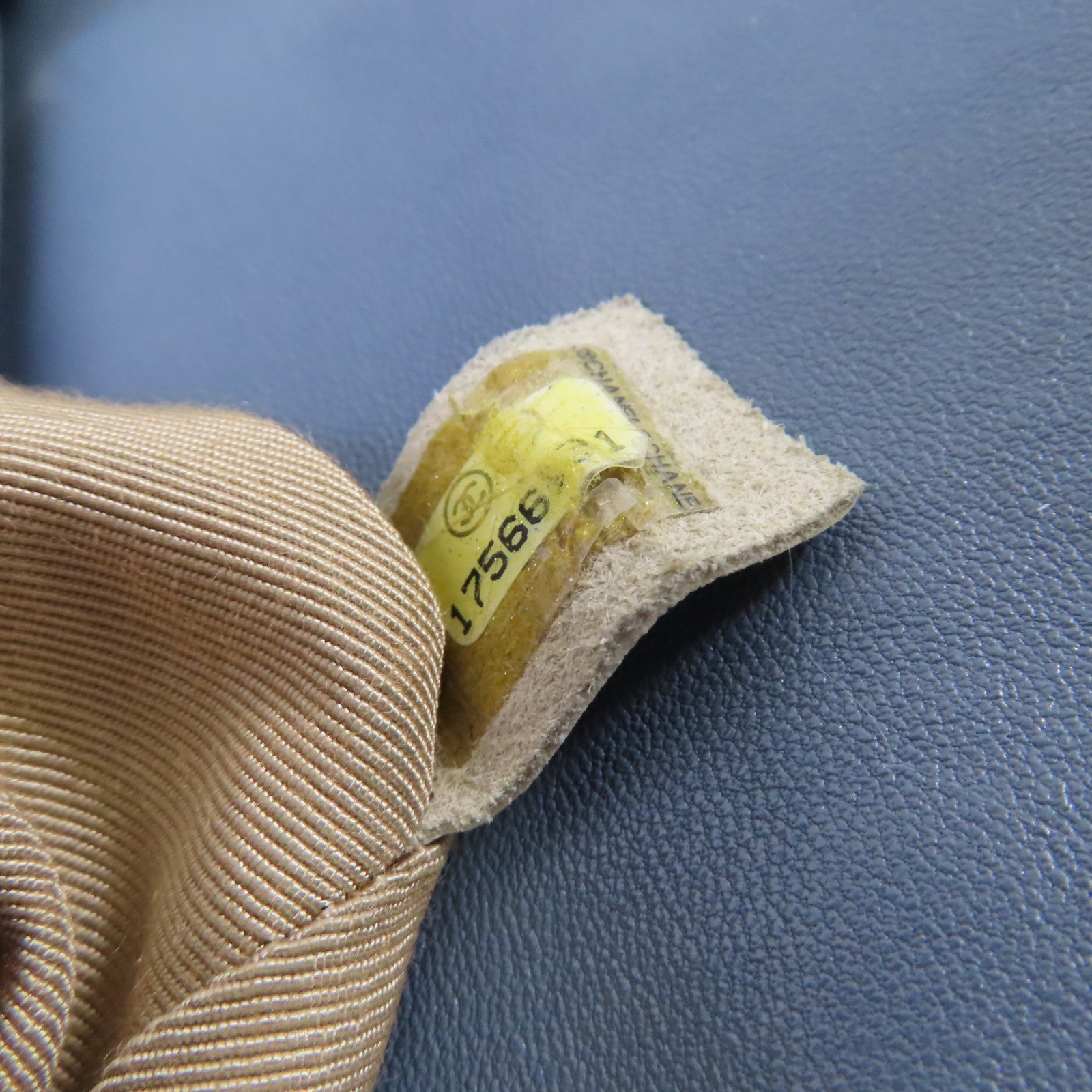 CHANEL 菱格羊皮皮革Chain Shoulder Bag銀扣鏈帶肩背袋灰藍色