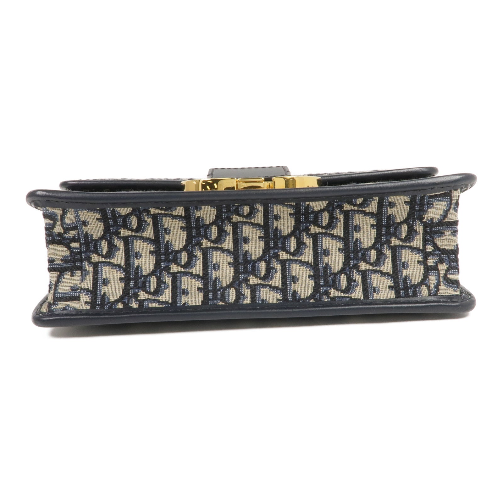 Dior 帆布Oblique 30 Montaigne金扣肩背袋