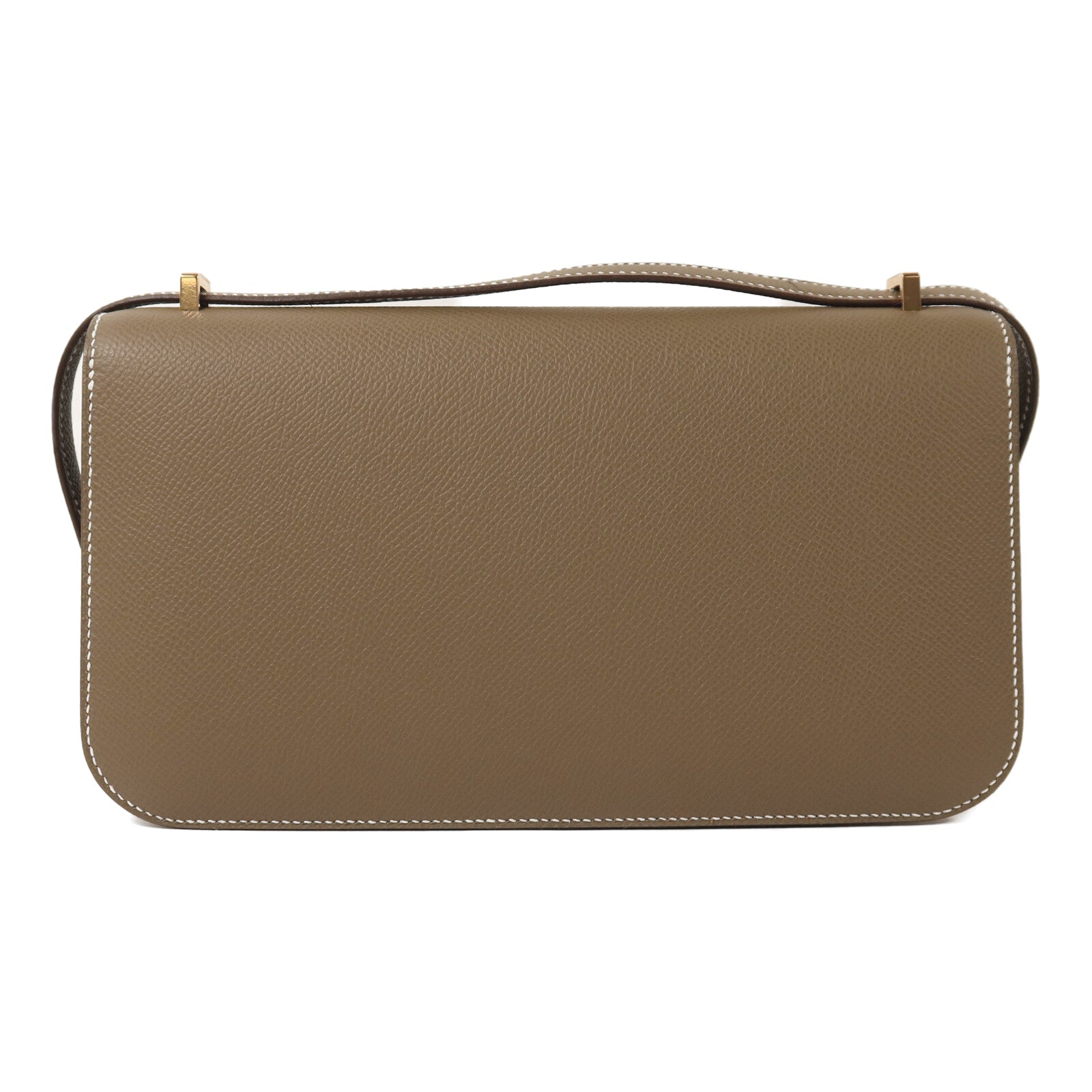 HERMES Epsom皮革Constance Elan金扣肩背袋Etoupe