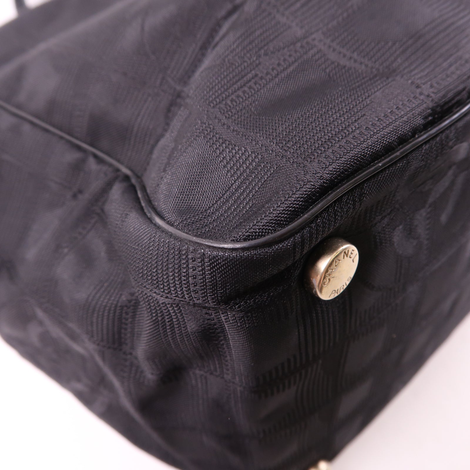 CHANEL 尼龍New Travel Line Tote Bag手挽袋黑色