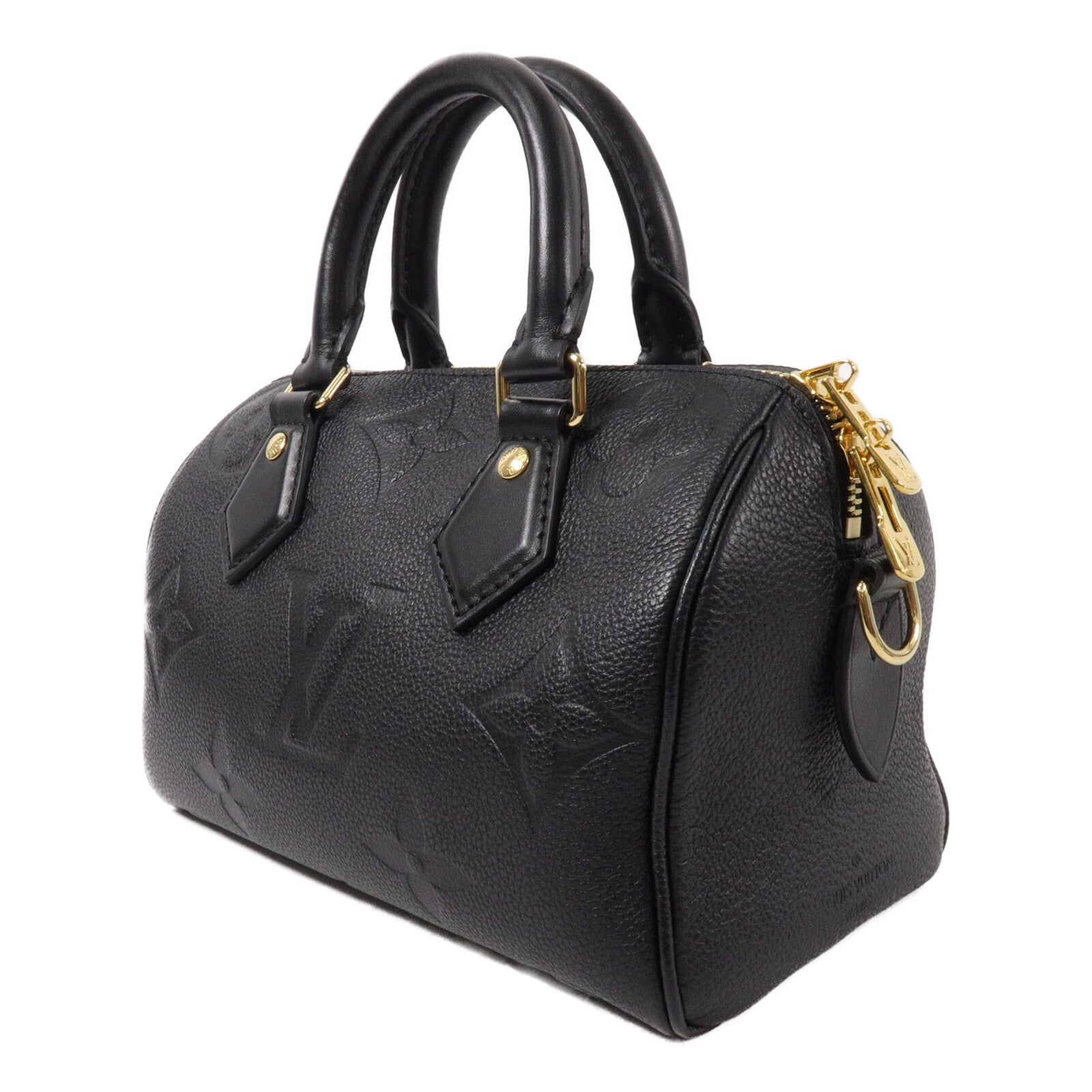 LOUIS VUITTON Monogram Empreinte Speedy Bandouliere 20手挽肩背兩用袋