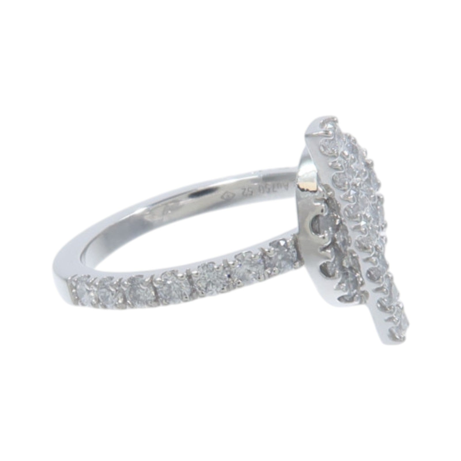HERMES 18K白金Finesse Ring鑽石戒指