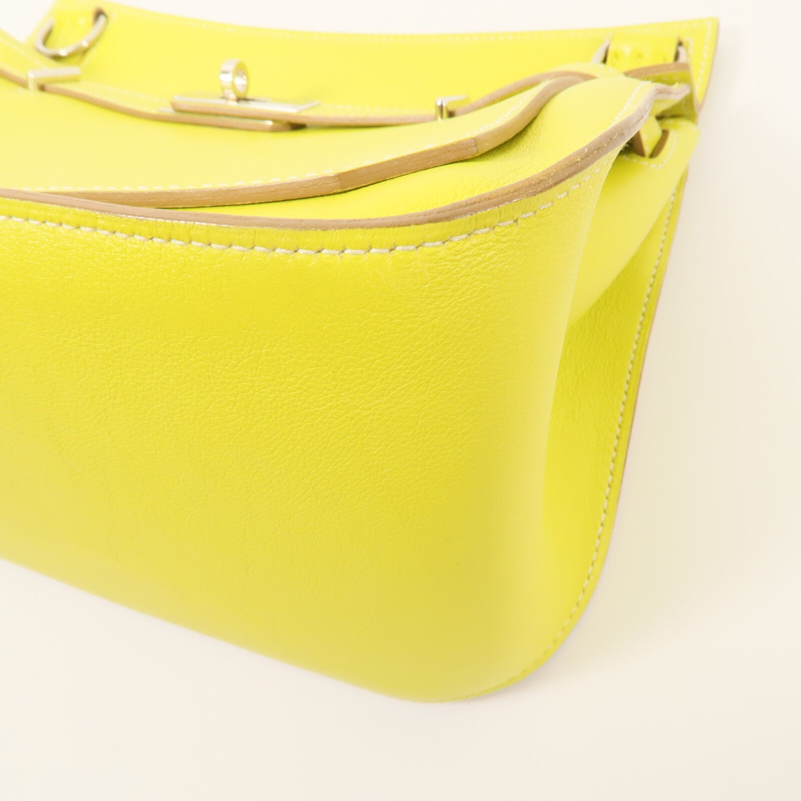 HERMES Swift皮革Jypsiere 28肩背袋Lime