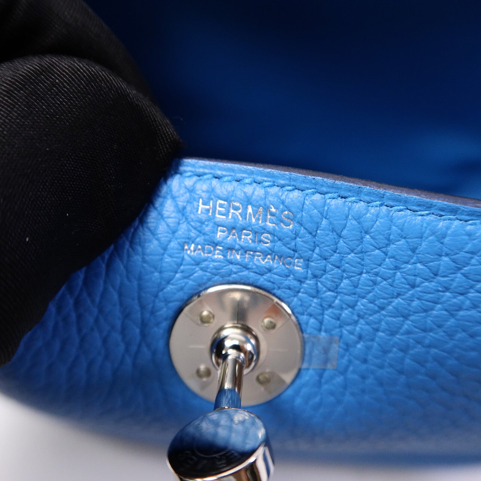 HERMES Clemence皮革Mini Lindy金扣手挽肩背兩用袋