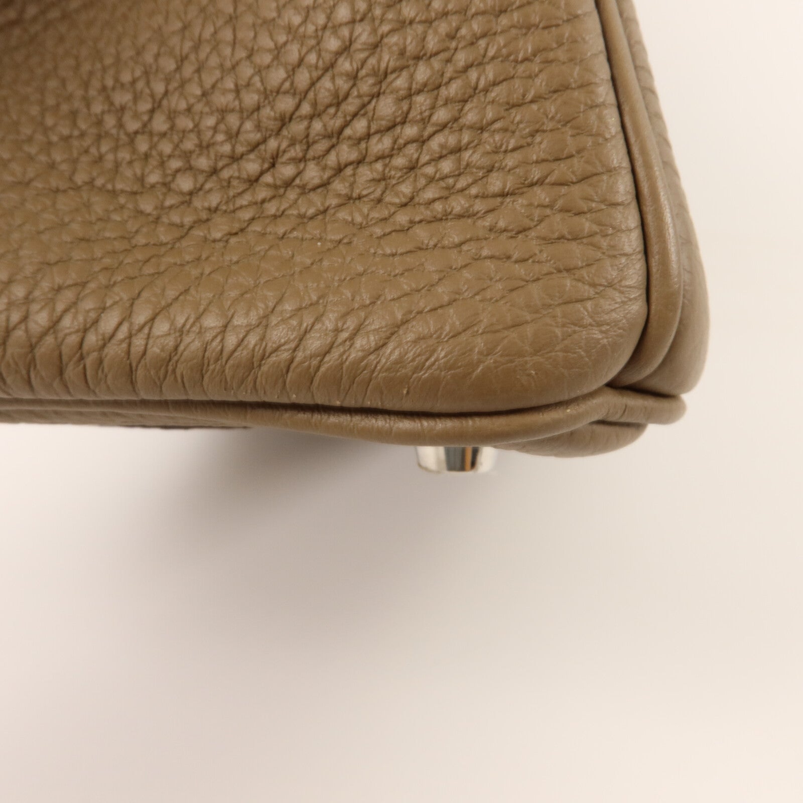 HERMES Togo皮革Birkin 25手挽袋Etoupe