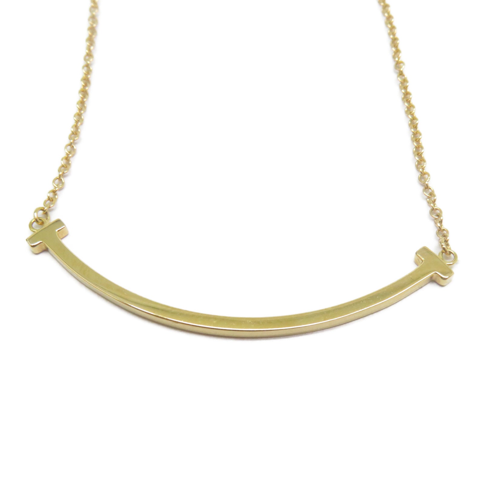 TIFFANY＆CO 18K黃金Smile Necklace項鍊