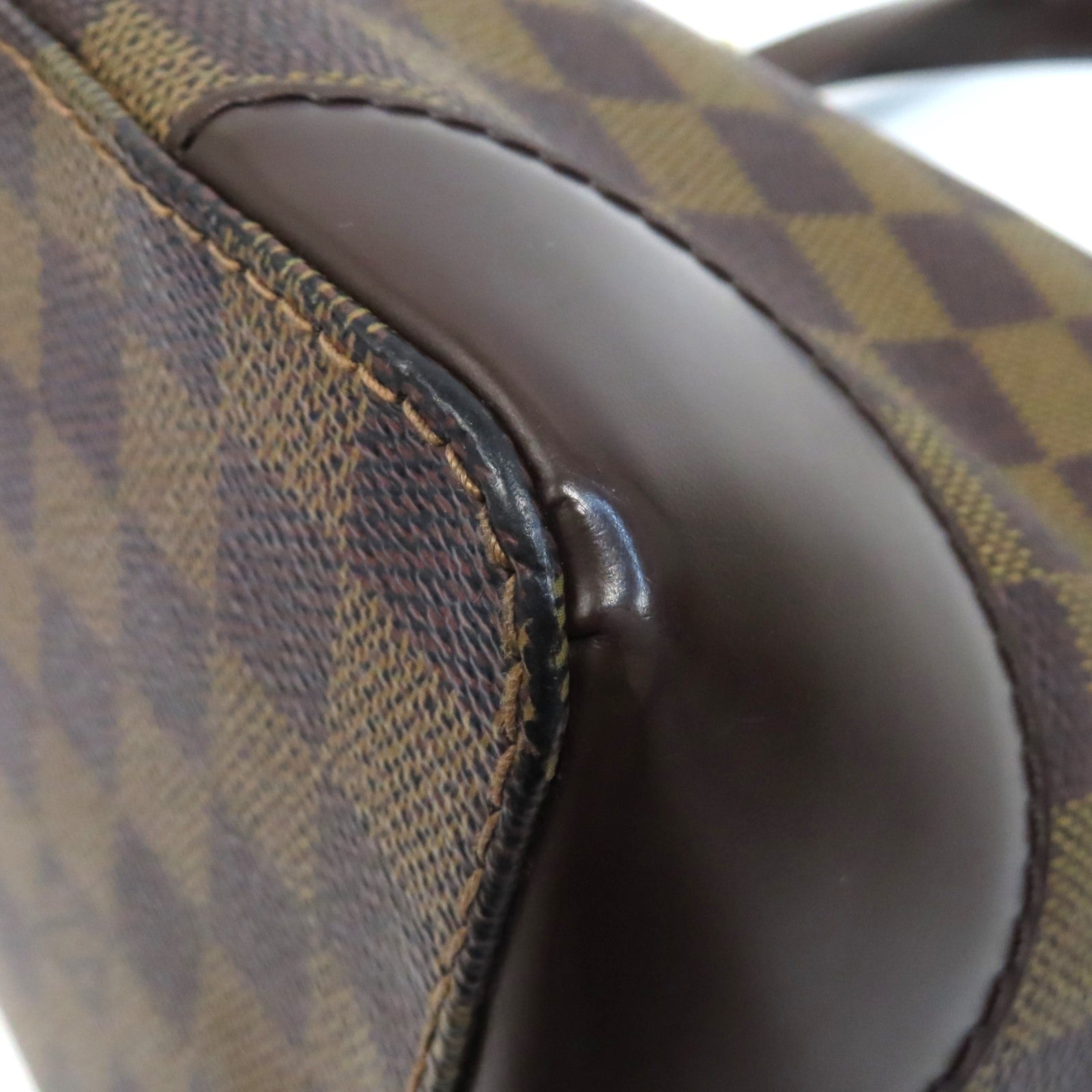 LOUIS VUITTON 【激減優惠】Damier Hampstead PM金扣手挽袋啡色