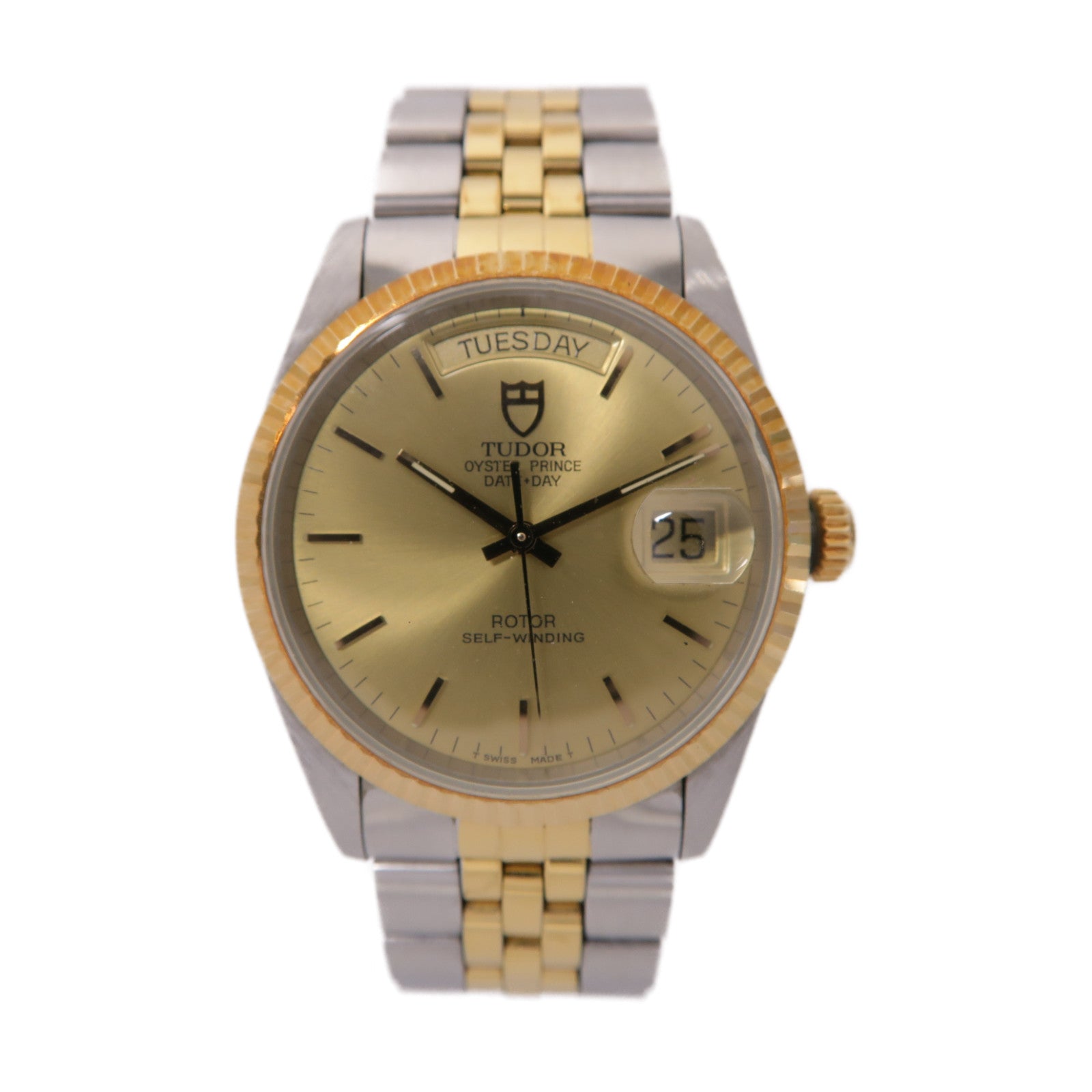 TUDOR Oyster Prince Day Date不鏽鋼手錶自動機芯金色