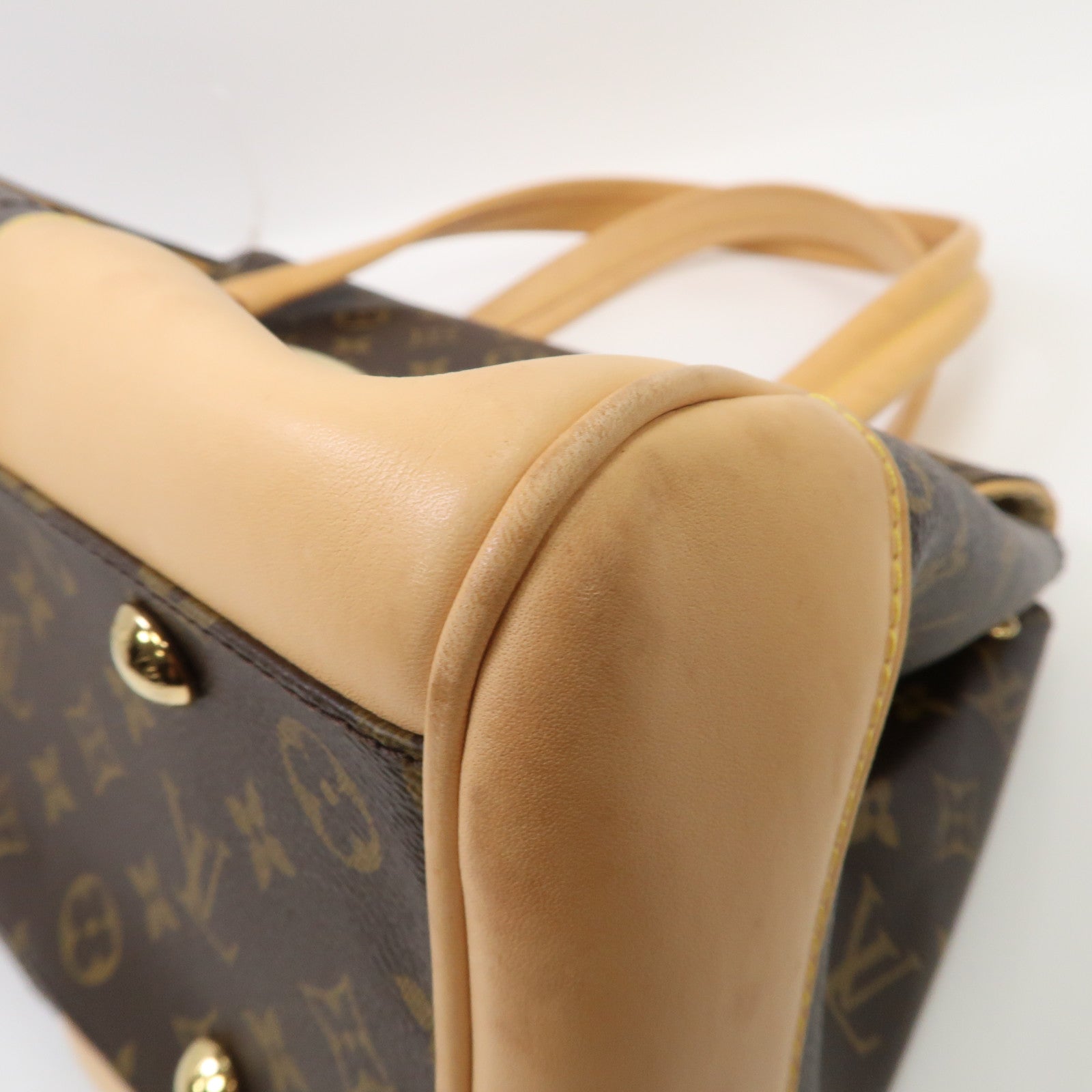LOUIS VUITTON Monogram Beverly GM金扣肩背袋啡色