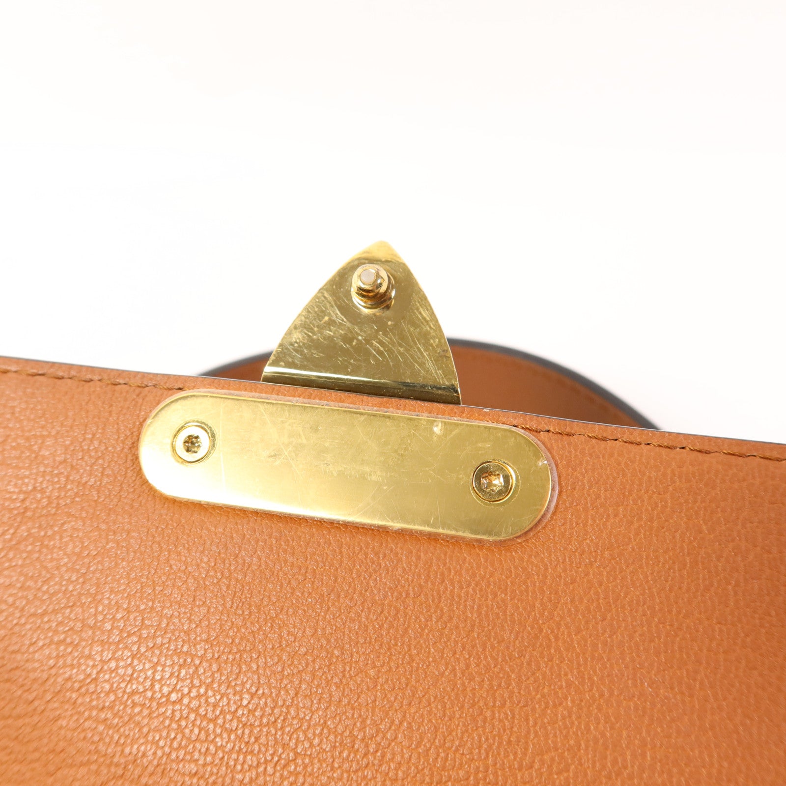 LOUIS VUITTON Monogram Marceau金扣鏈帶肩背袋棕色