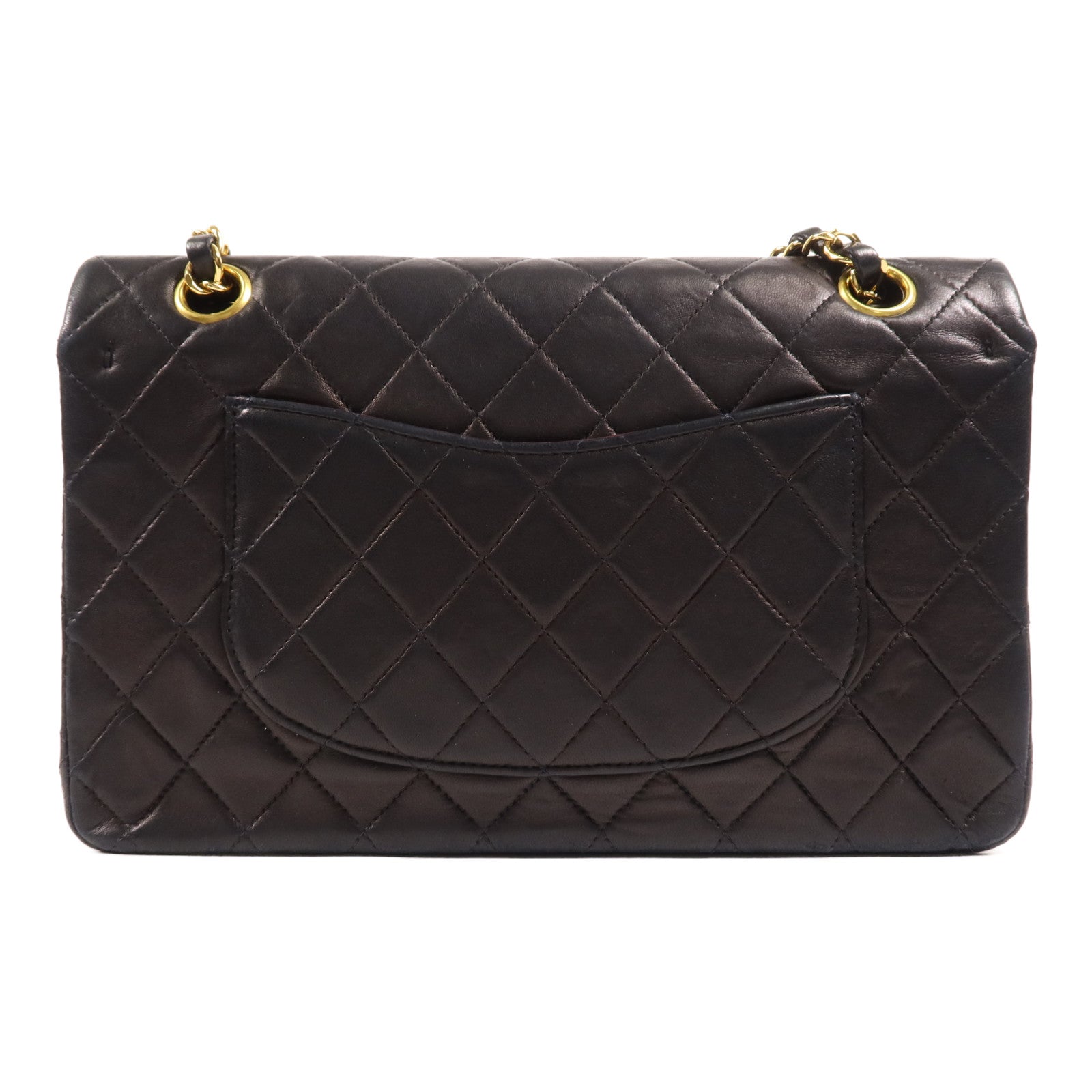CHANEL 羊皮皮革Vintage Classic 11.12金扣鏈帶肩背袋
