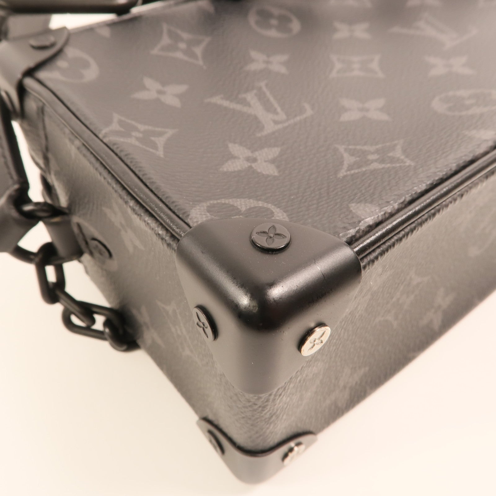 LOUIS VUITTON Monogram Eclipse Mini Soft Trunk肩背袋
