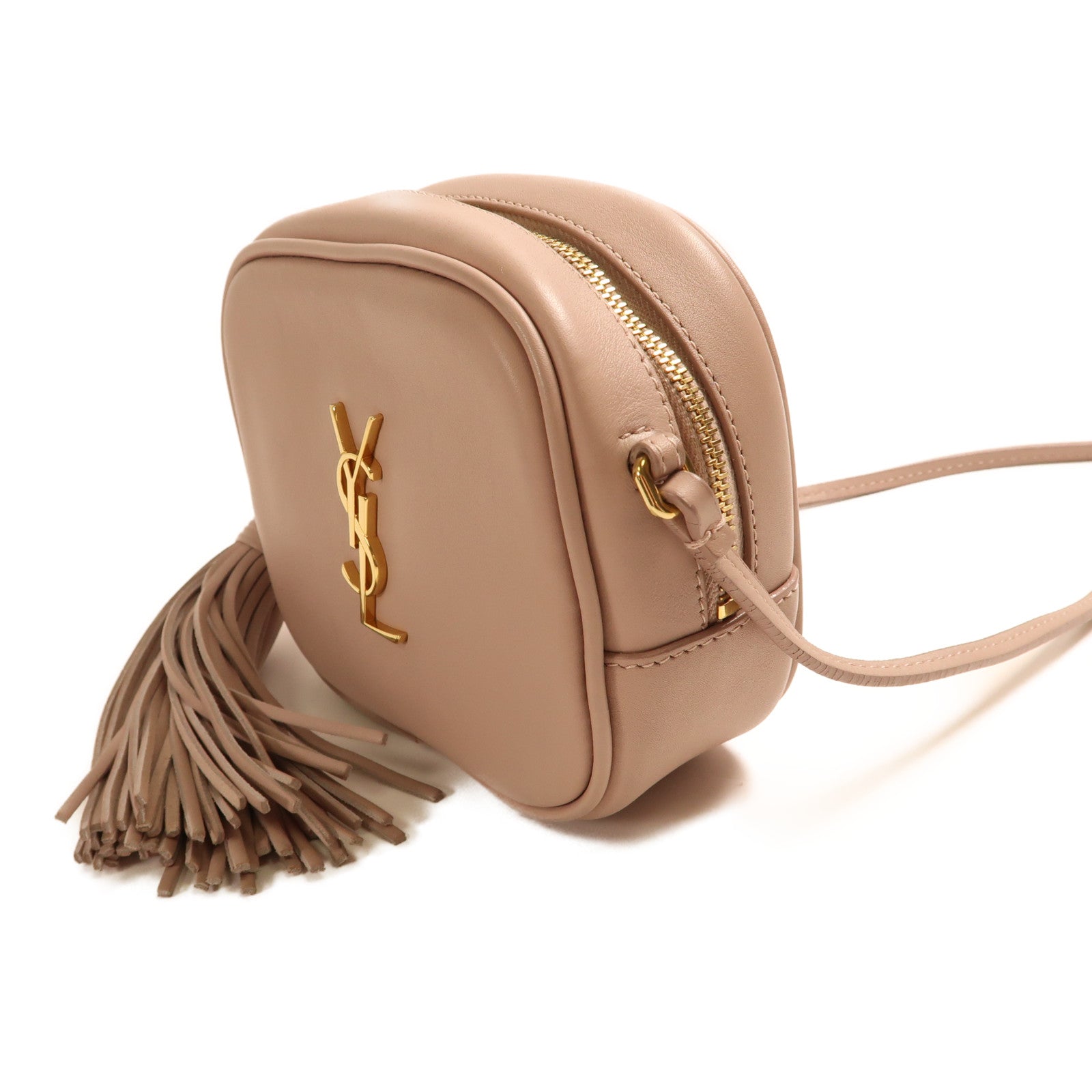 SAINT LAURENT 牛皮皮革Shoulder Bag金扣肩背袋