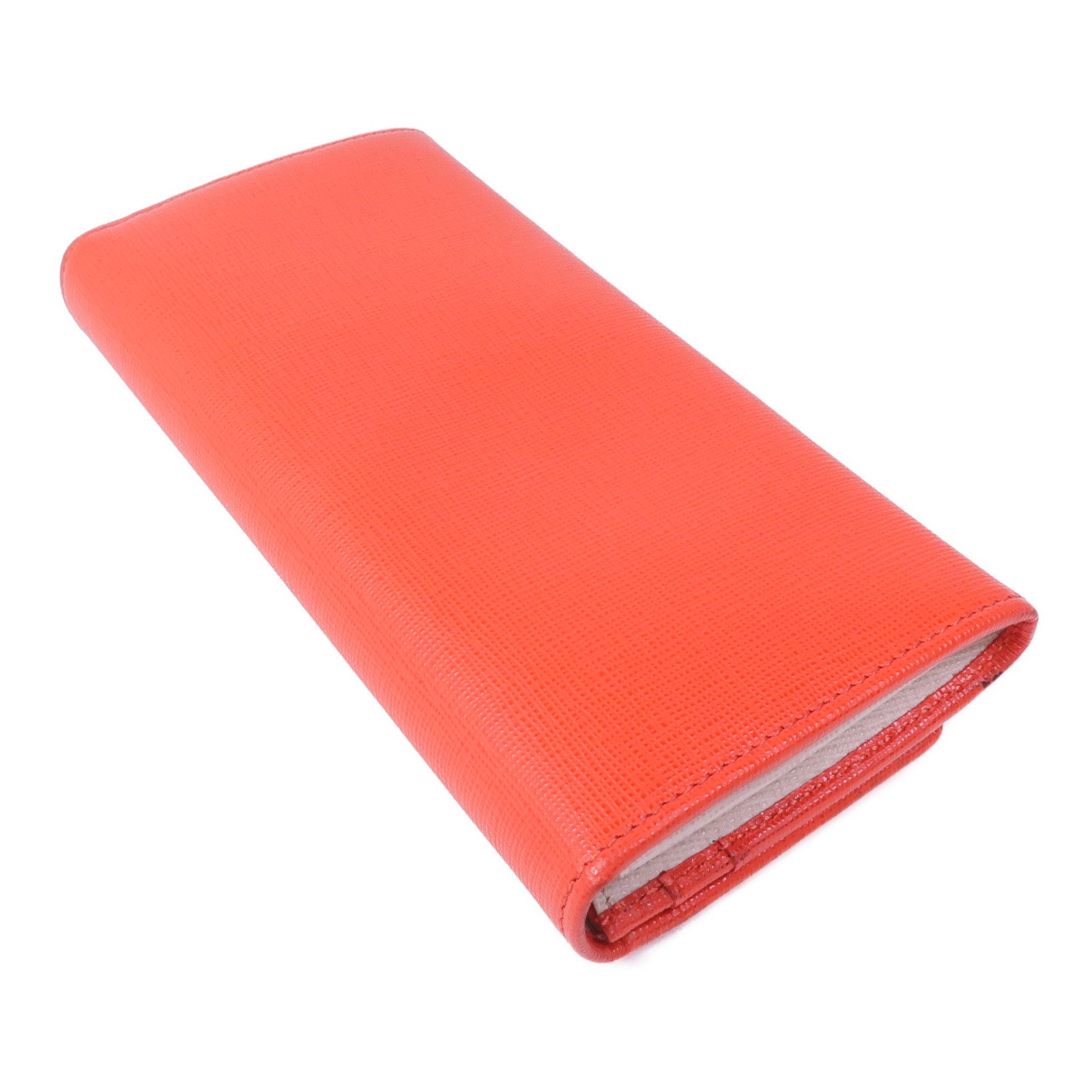 FENDI 皮革Long Wallet銀扣長錢包