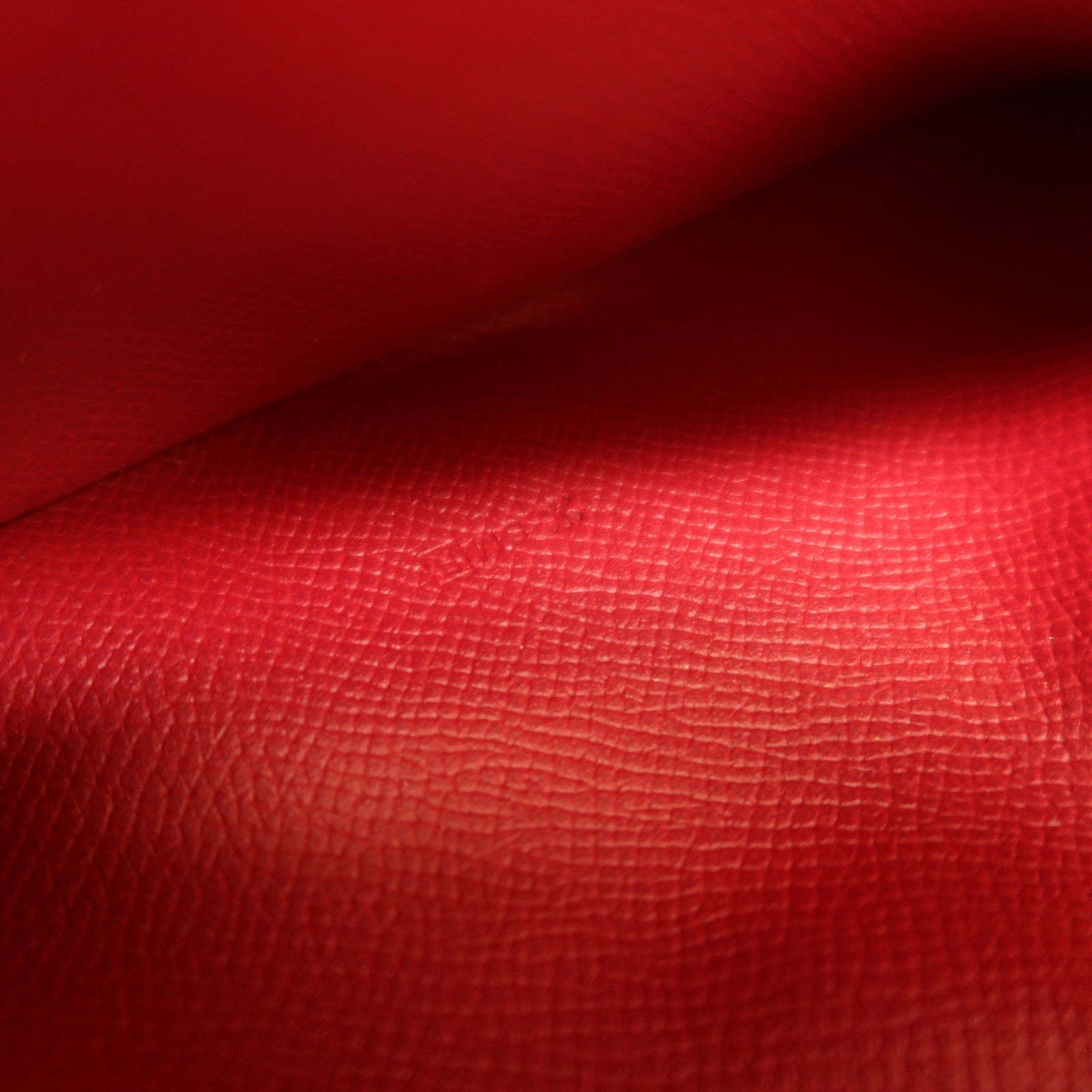 HERMES Evercolor皮革Bearn Long Wallet銀扣長錢包Rouge Grenade