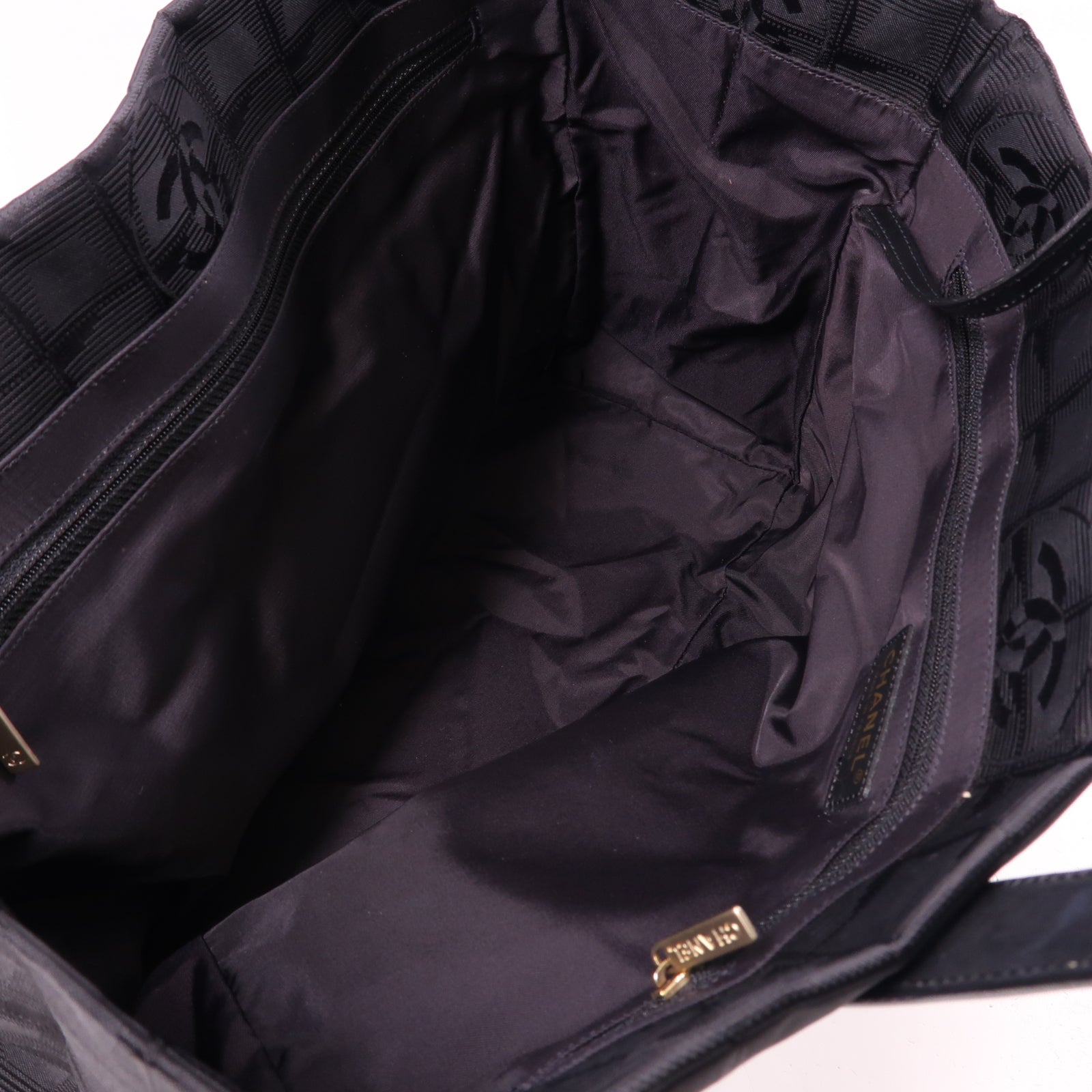 CHANEL 尼龍New Travel Line Tote Bag手挽袋黑色