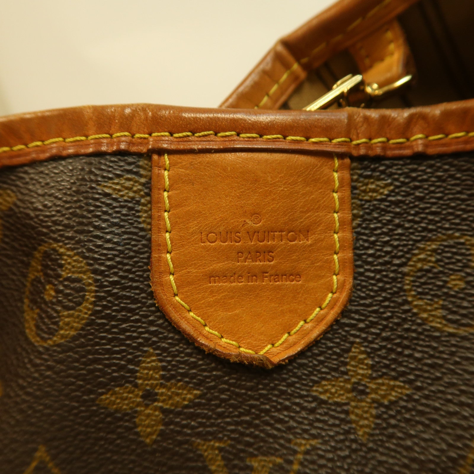 LOUIS VUITTON 【激減優惠】Monogram Delightful MM金扣肩背袋啡色