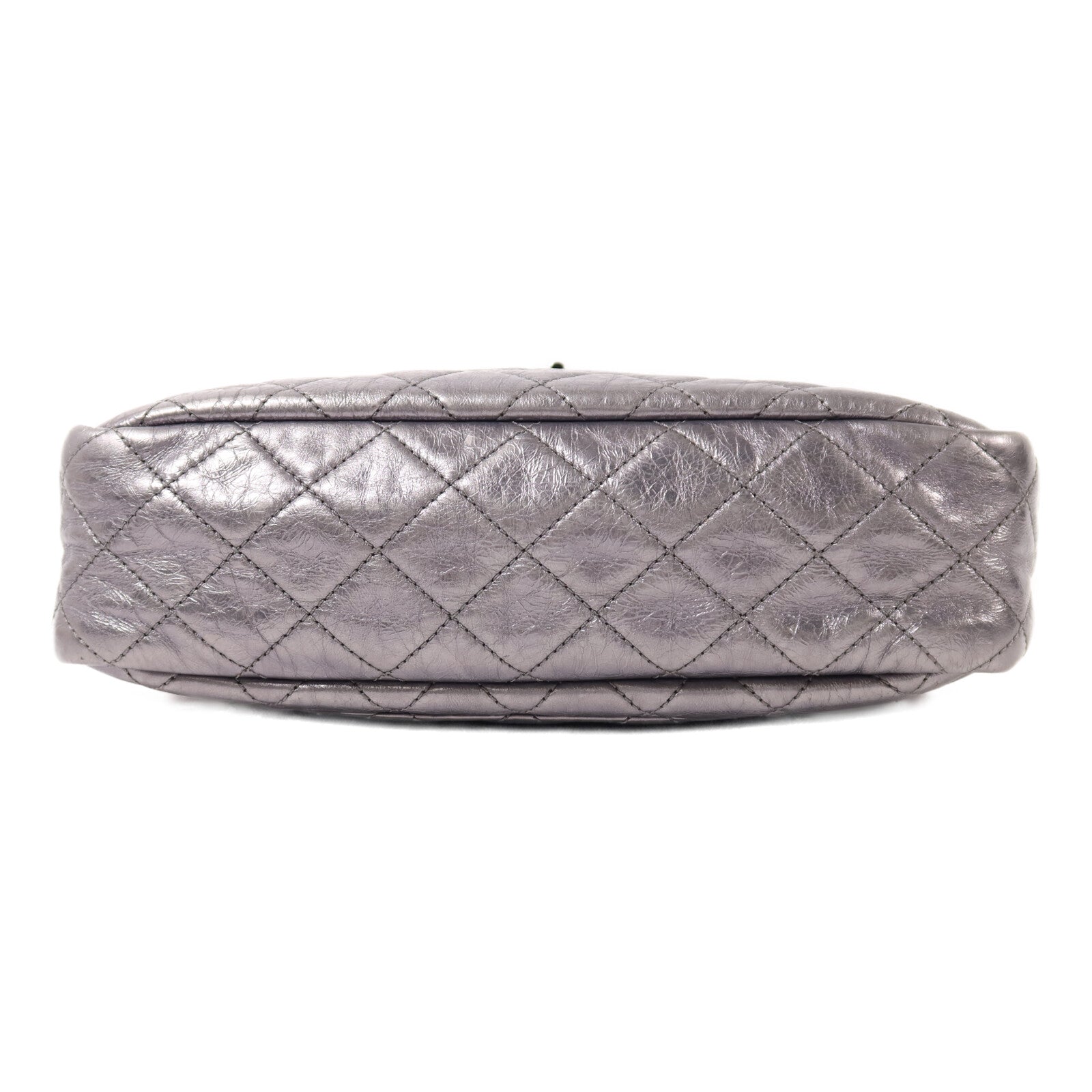 CHANEL 牛皮皮革Shoulder Bag銀扣鏈帶肩背袋