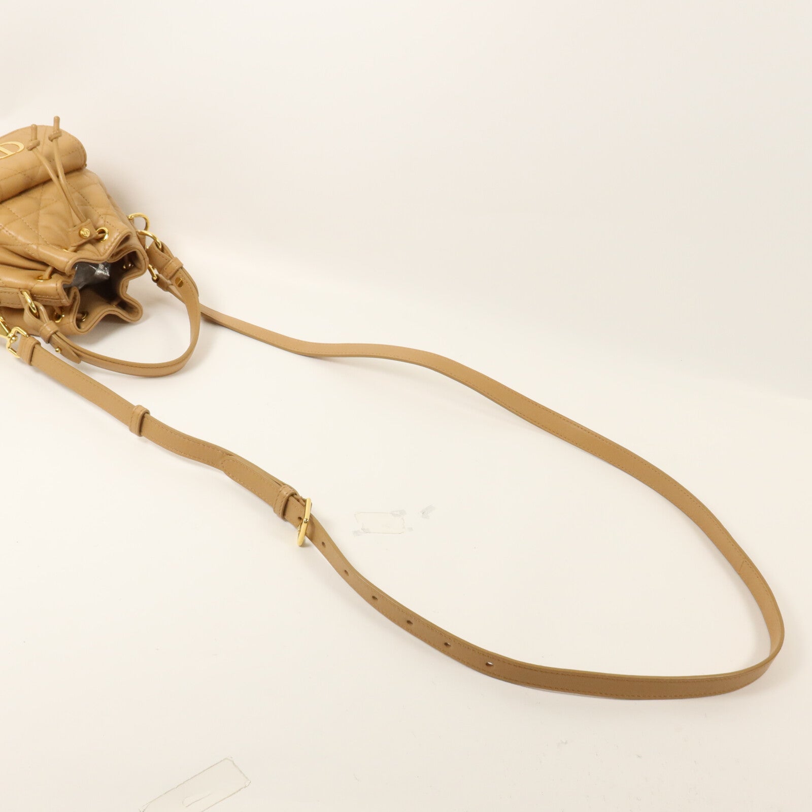 Dior 牛皮皮革Nano Caro Bucket Bag手挽肩背兩用袋