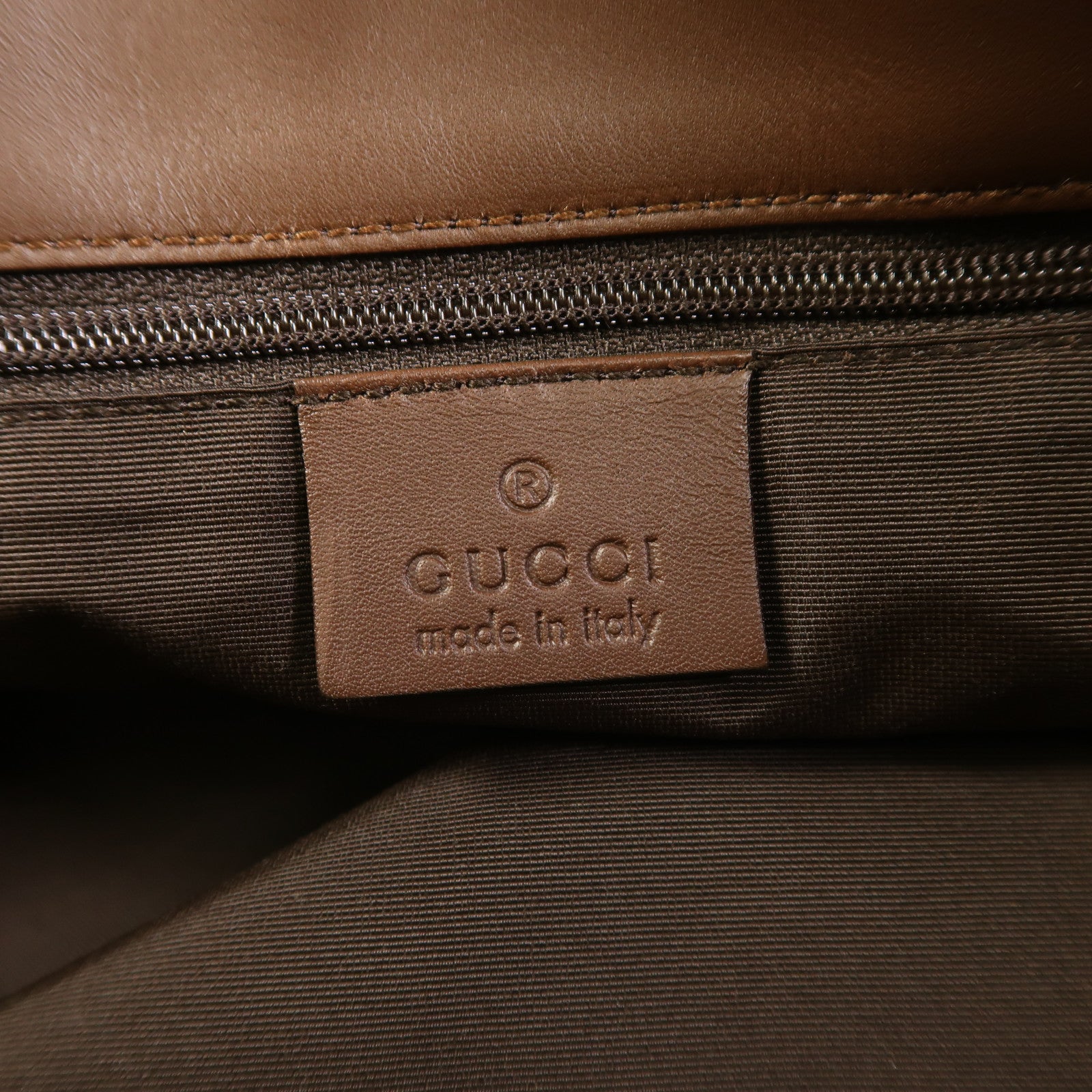 GUCCI 帆布Tote Bag金扣肩背袋
