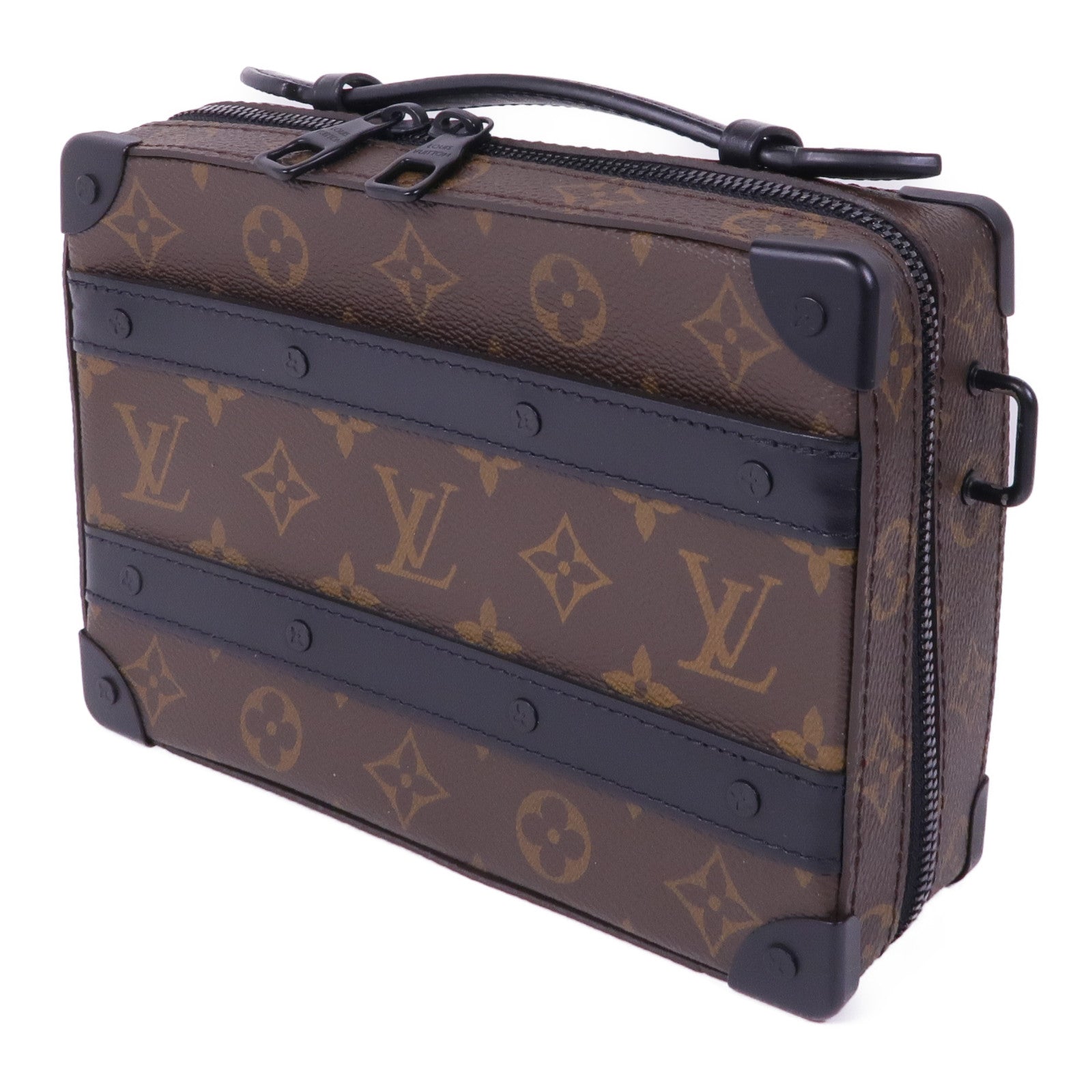 LOUIS VUITTON Monogram Macassar Handle Soft Truck手挽肩背兩用袋