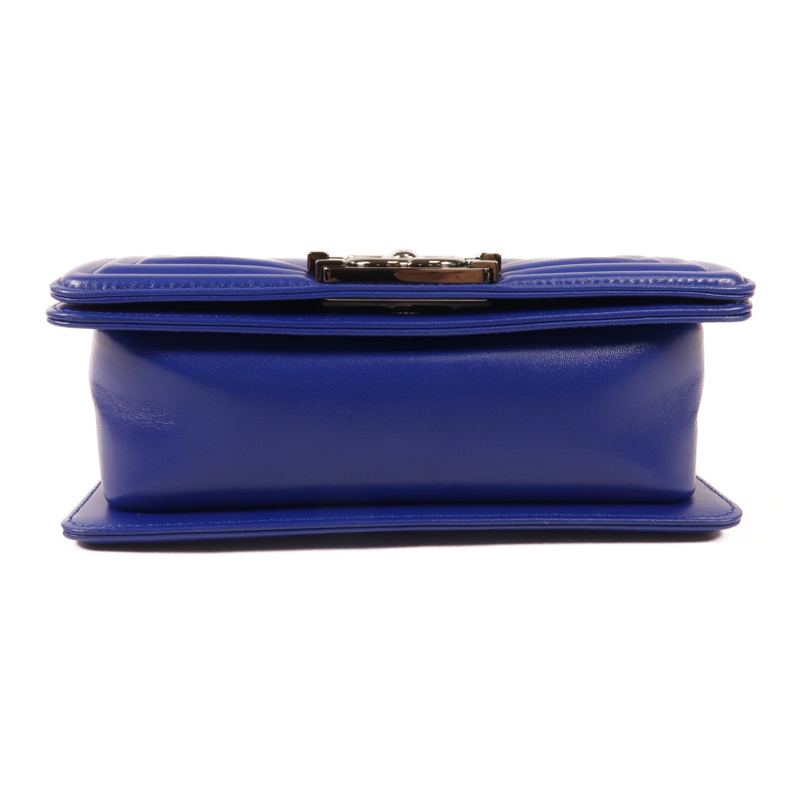 CHANEL 牛皮皮革Boy Chanel 20cm銀扣鏈帶肩背袋