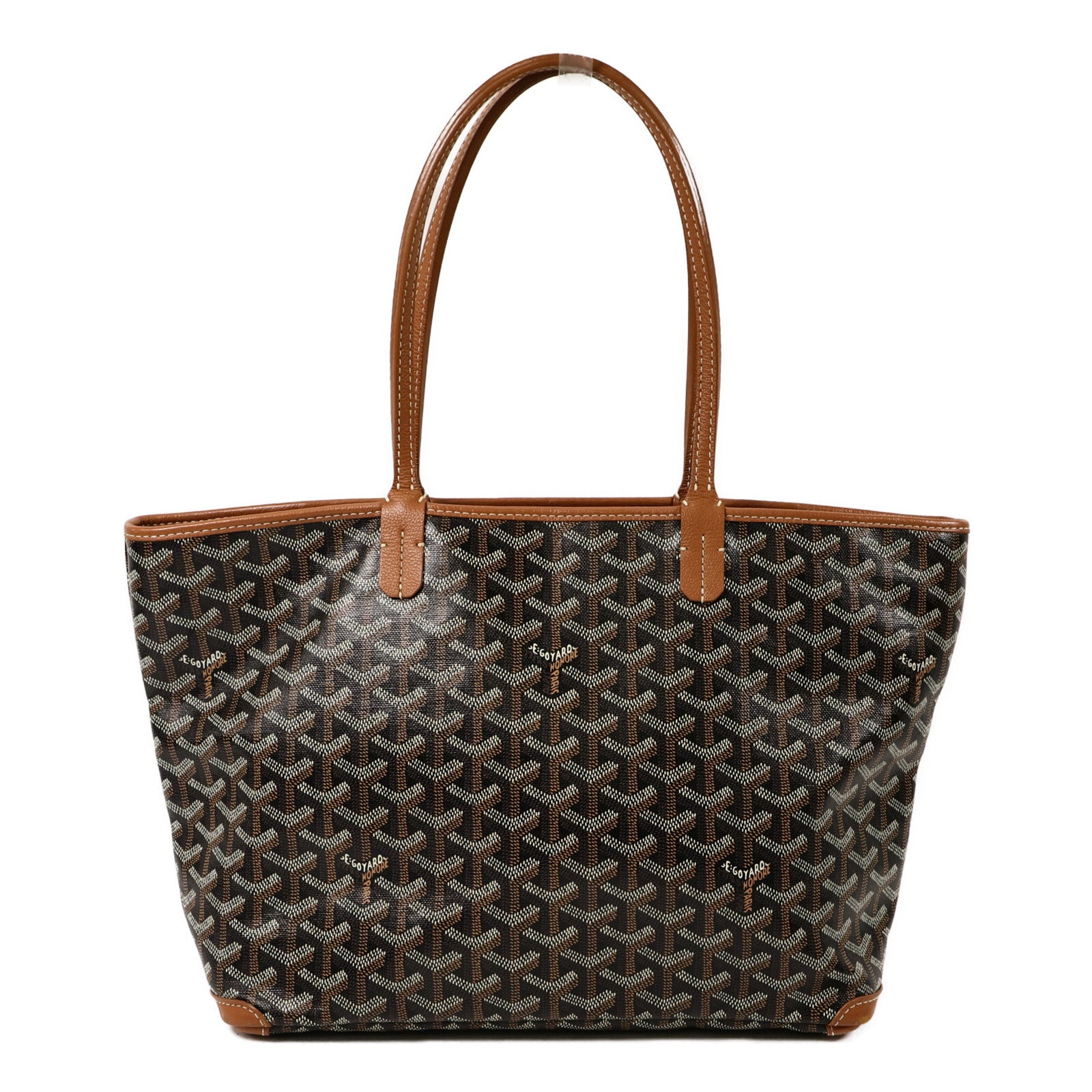 GOYARD 牛皮皮革/塗層帆布Artois PM手挽袋