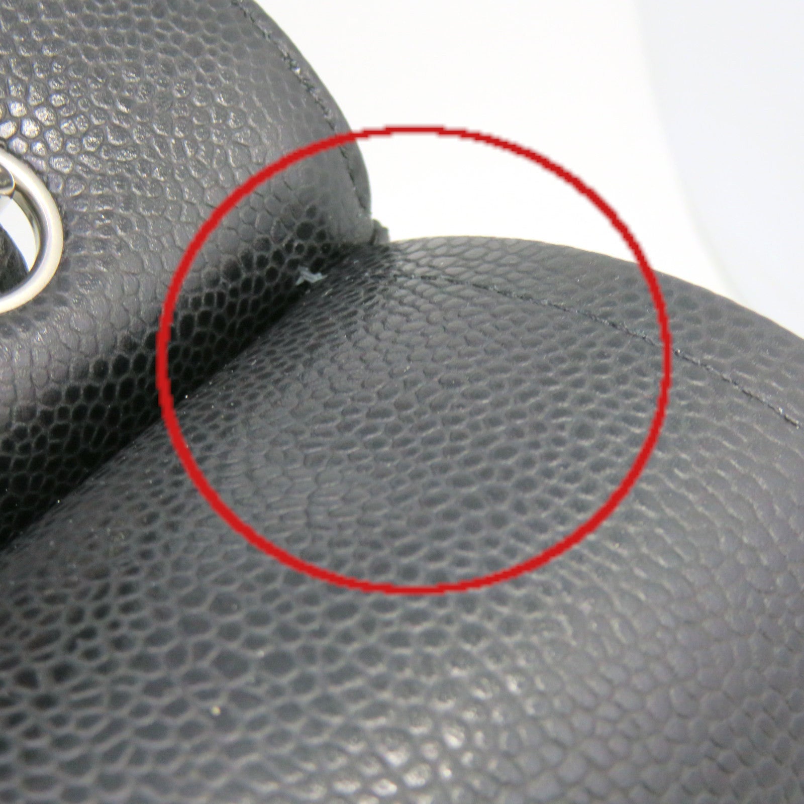 CHANEL Caviar皮革Maxi Jumbo Shoulder Bag银扣链带肩背袋黑色