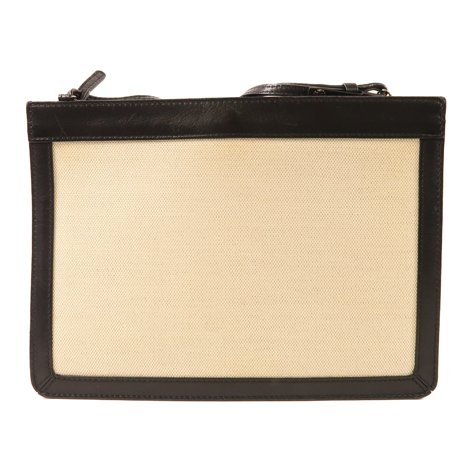 BALENCIAGA 帆布Shoulder Bag銀扣肩背袋