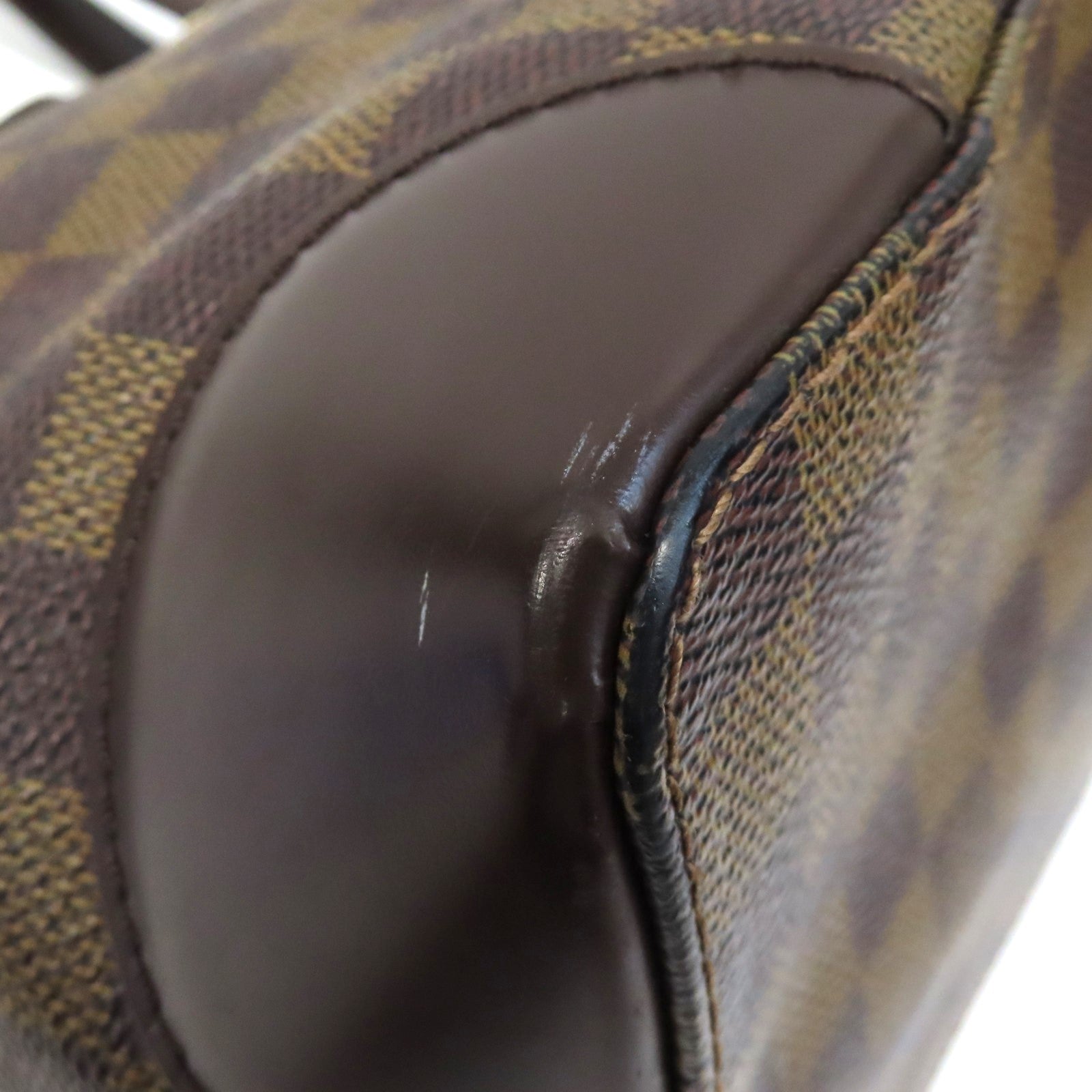 LOUIS VUITTON 【激減優惠】Damier Hampstead PM金扣手挽袋啡色