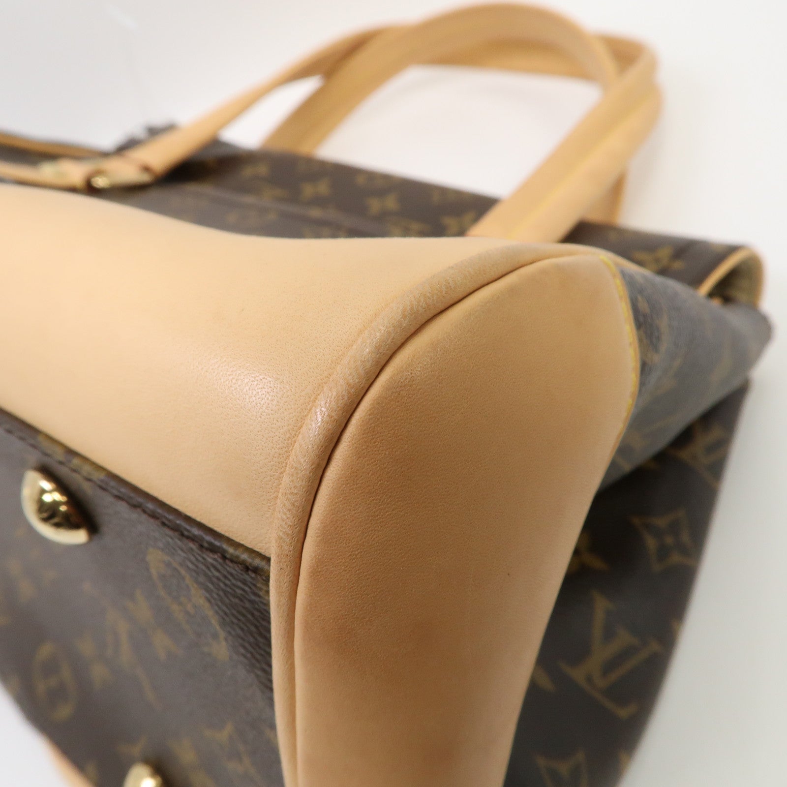 LOUIS VUITTON Monogram Beverly GM金扣肩背袋啡色