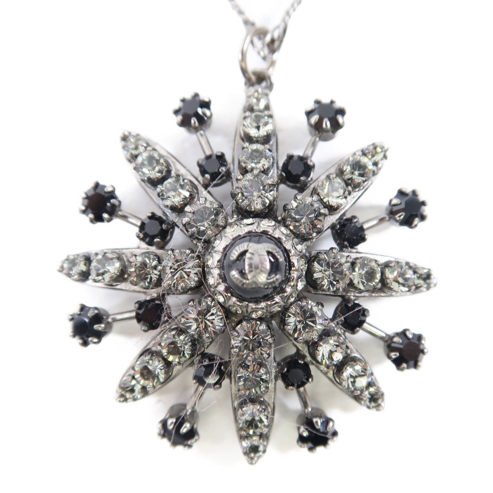 CHANEL 金屬Necklace項鍊銀色/黑色