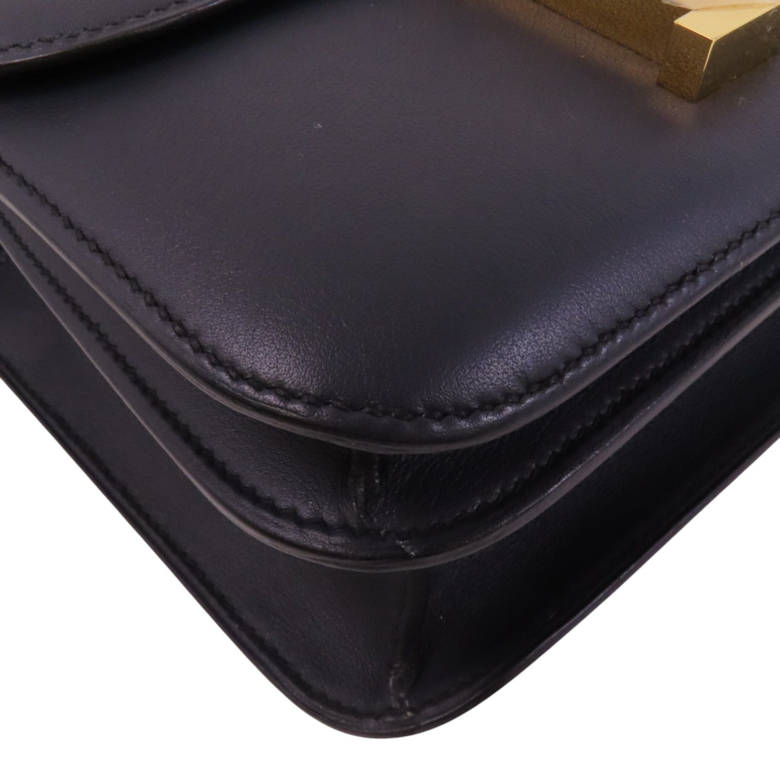 HERMES Evercolor皮革Constance 24金扣肩背袋