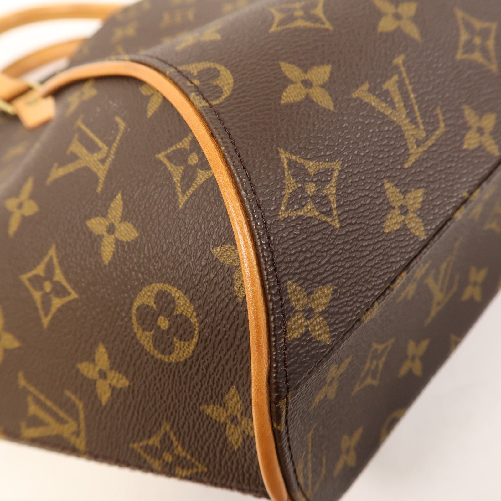 LOUIS VUITTON 【激減優惠】Monogram Ellipse MM金扣手挽袋啡色