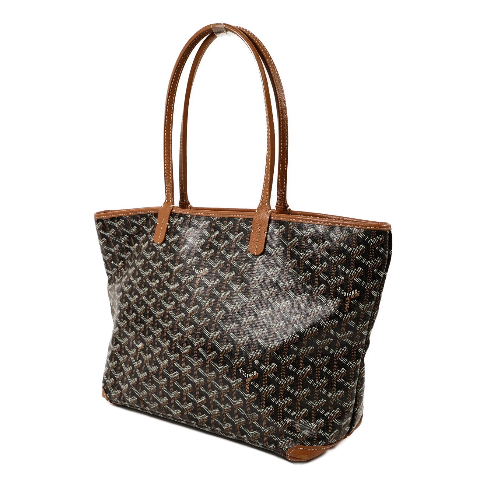 GOYARD 牛皮皮革/塗層帆布Artois PM手挽袋