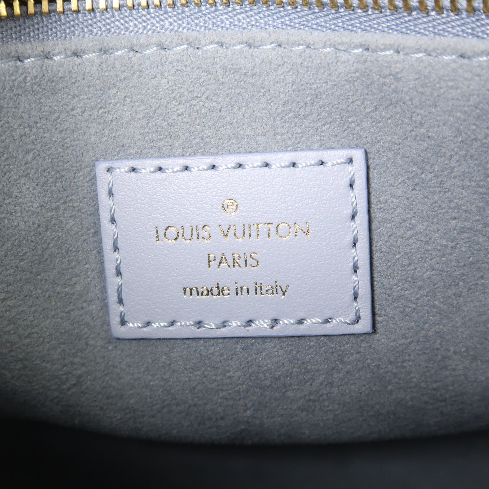 LOUIS VUITTON LV OnTheGo PM 2 Way Bag M46840 Monogram Empreinte Light Blue
