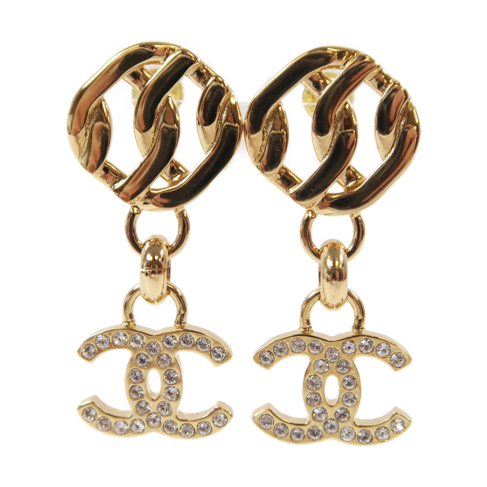 CHANEL 金屬Earrings耳環金色