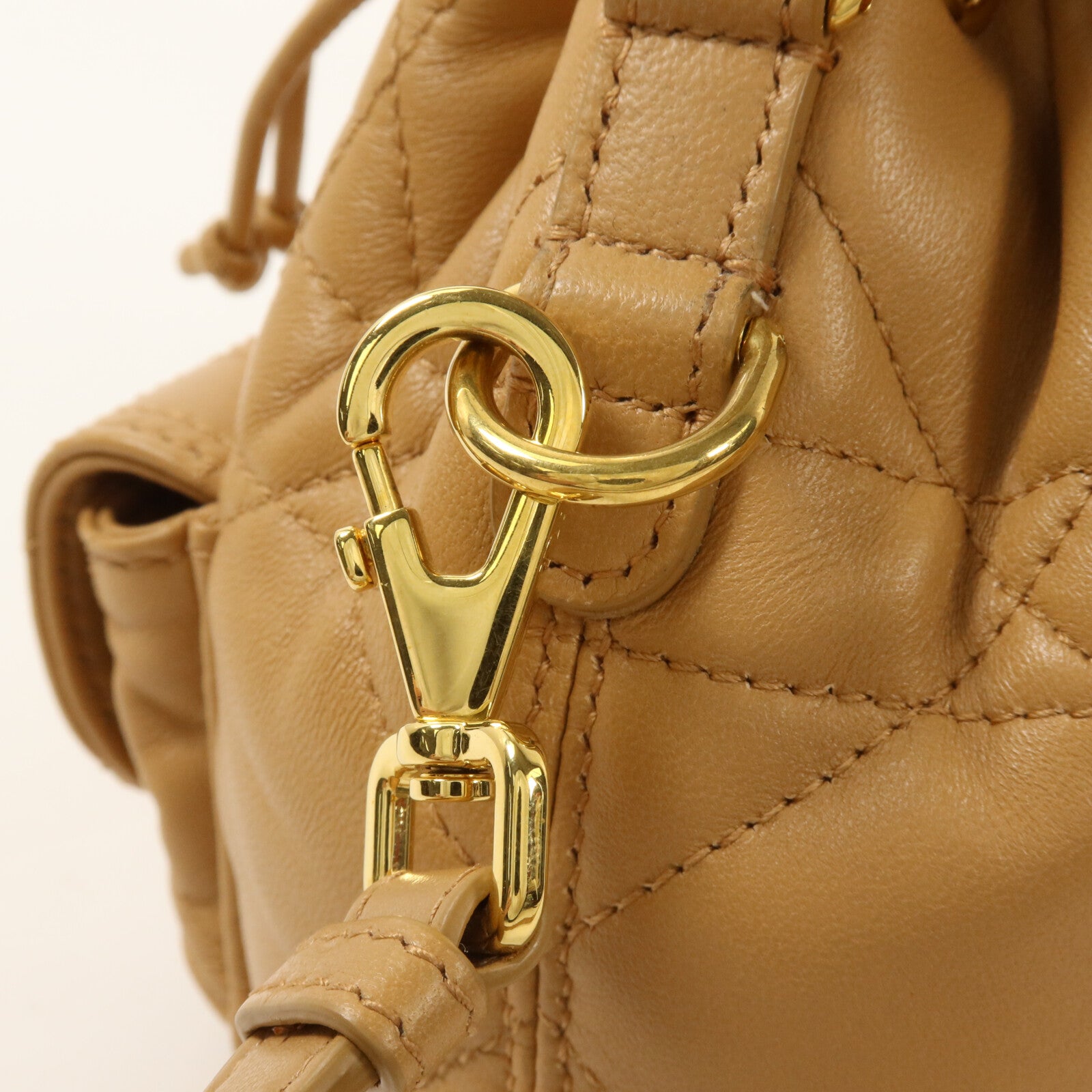 Dior 牛皮皮革Nano Caro Bucket Bag手挽肩背兩用袋