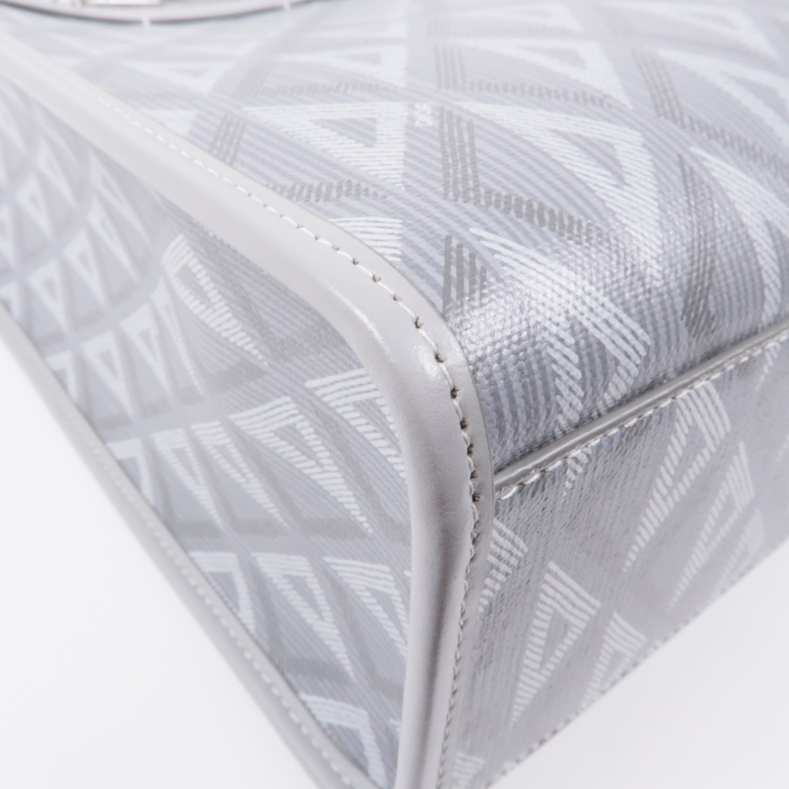 Dior 塗層帆布Shoulder Tote銀扣肩背袋/手挽袋