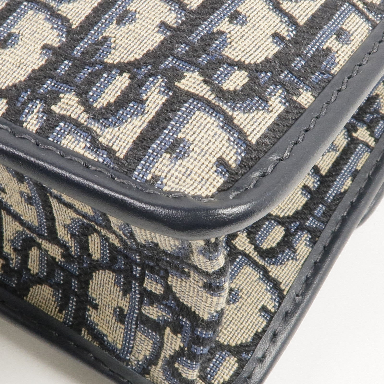 Dior 帆布Oblique 30 Montaigne金扣肩背袋