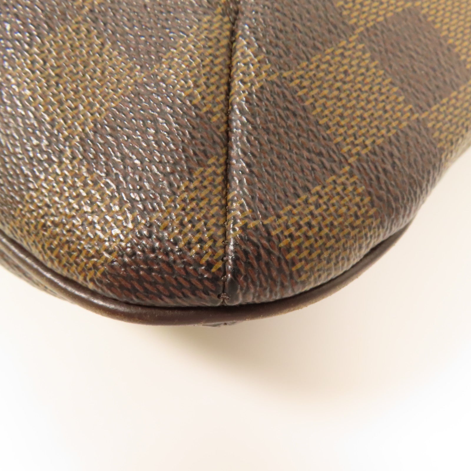 LOUIS VUITTON Damier Bloomsbury PM金扣肩背袋棕色